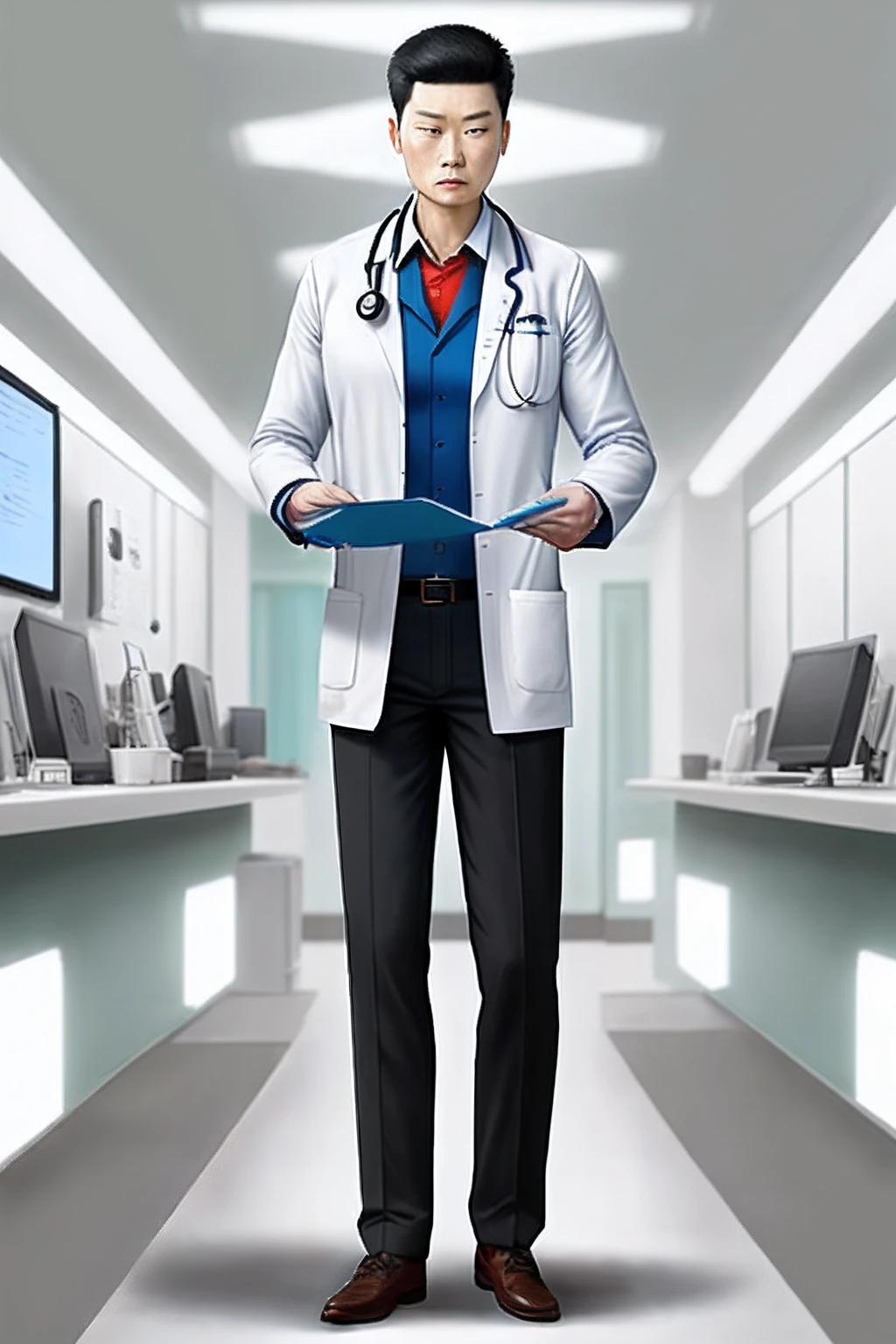 A male doctor neurology Chinese inches