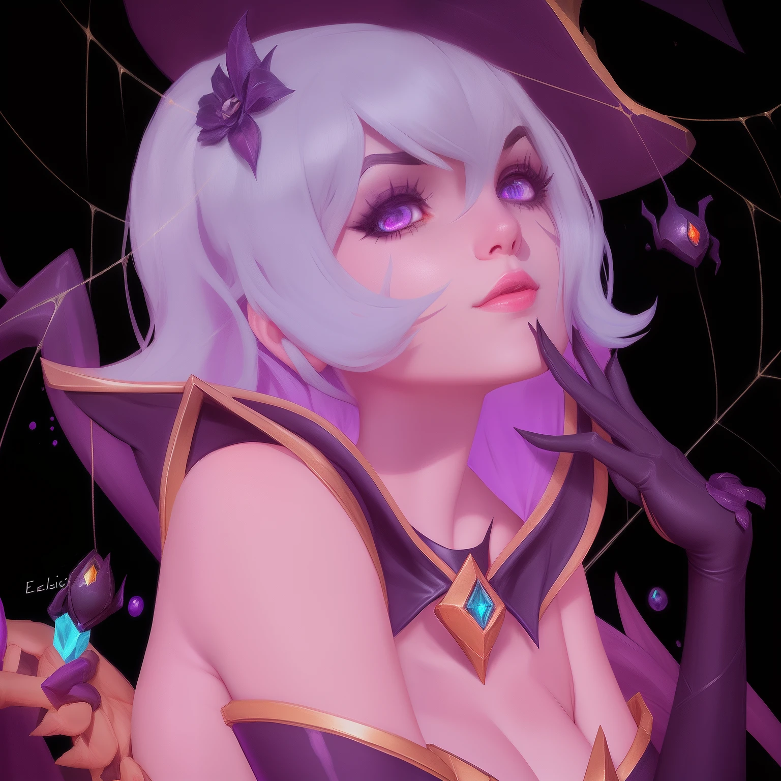 Realism, deep shadows, Elise from League of legends