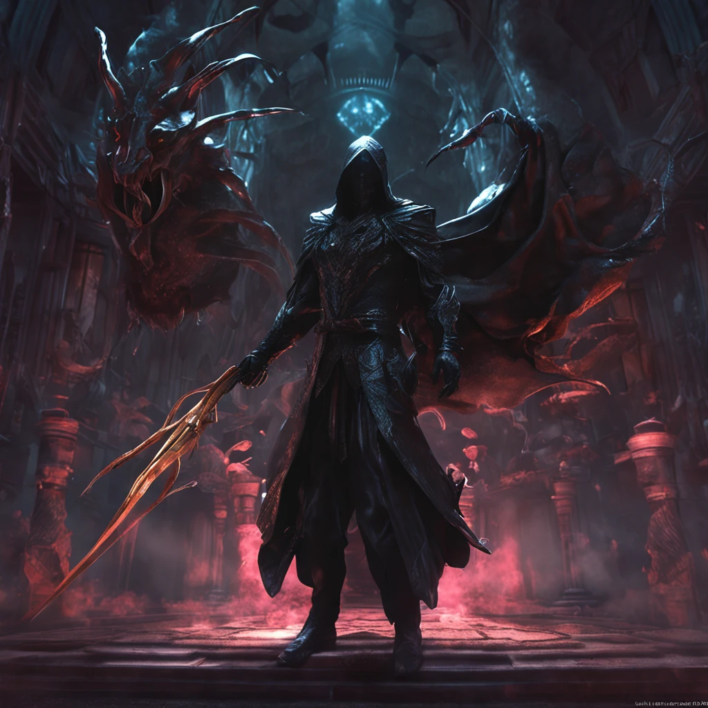 Best quality, Masterpiece, 超高分辨率, (photograph realistic:1.4), surrealism, Dream-like,fusionart, Shadowdancer, shadow magic, darkness control, stealth, shadowstep, umbral spells, hidden blade,