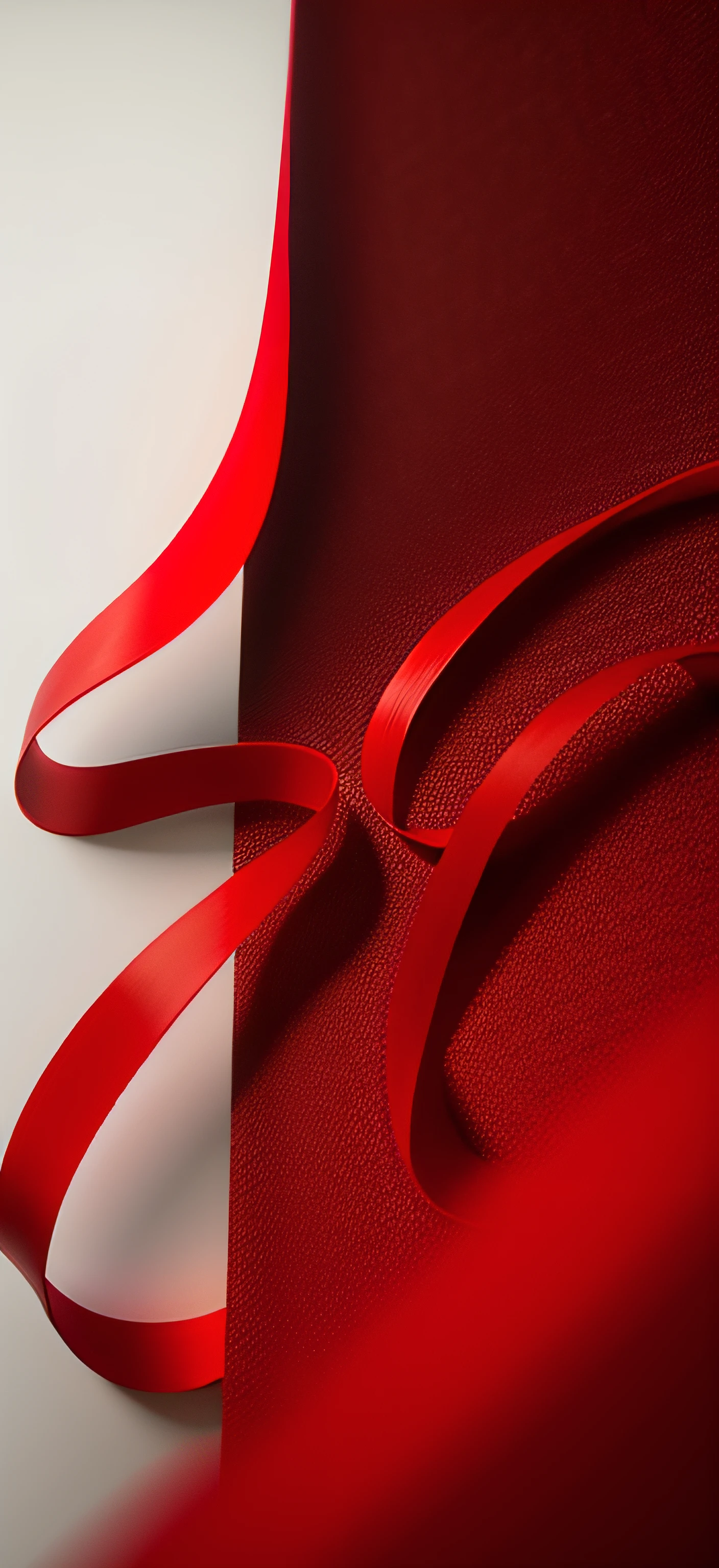 red colour,Silk texture,flowy,The cloth,minimalistic background,minimal style,c4d渲染,Works of masters,high definition detail,8K