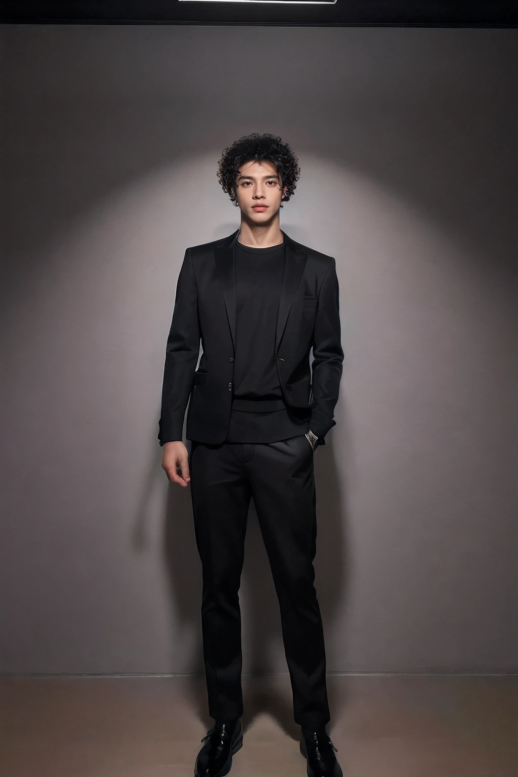 (masterpiece:1.2),(best_quality:1.4),(highres:1.1),(ultra-detailed:1.2),1 man,good_shoulder,fashion_model, model_pose, (black male hair),(close-up),model,(handsome) Clear eyes,Men's Hairstyle, black eyes, full body, school boy, dirty white school uniform, black pants, standing, in dark school, chaos class room