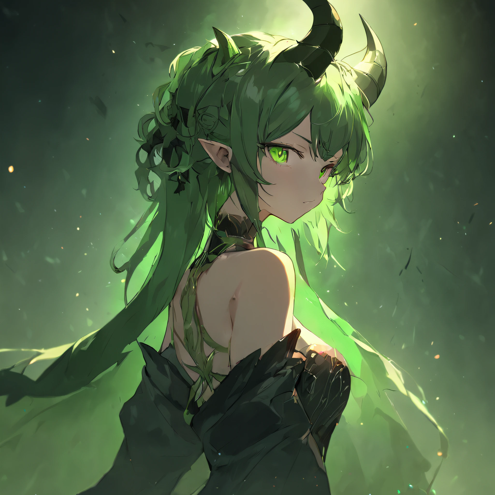Anime - style image of a woman with horns and green eyes, beautiful succubus, Sukkubus im engen kurzen Kleid, demon anime girl, Sukkubus | mittelalterlich, Sukkubus, Shadowverse-Stil, 2. 5-D-CGI-Anime-Fantasy-Kunstwerk, Goddess of the Underworld, a very beautiful berserker, seductive anime girl, anime goddess, Portrait of a female demon