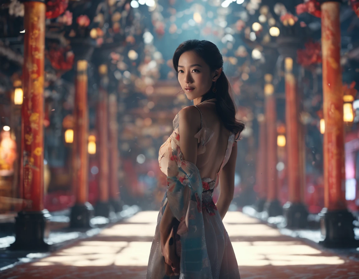 (masutepiece 、Best quality 、hyper HD 、professional)、(Photorealsitic:1.4)、1girl in、A Japanese lady、Natural light、Raised sexy