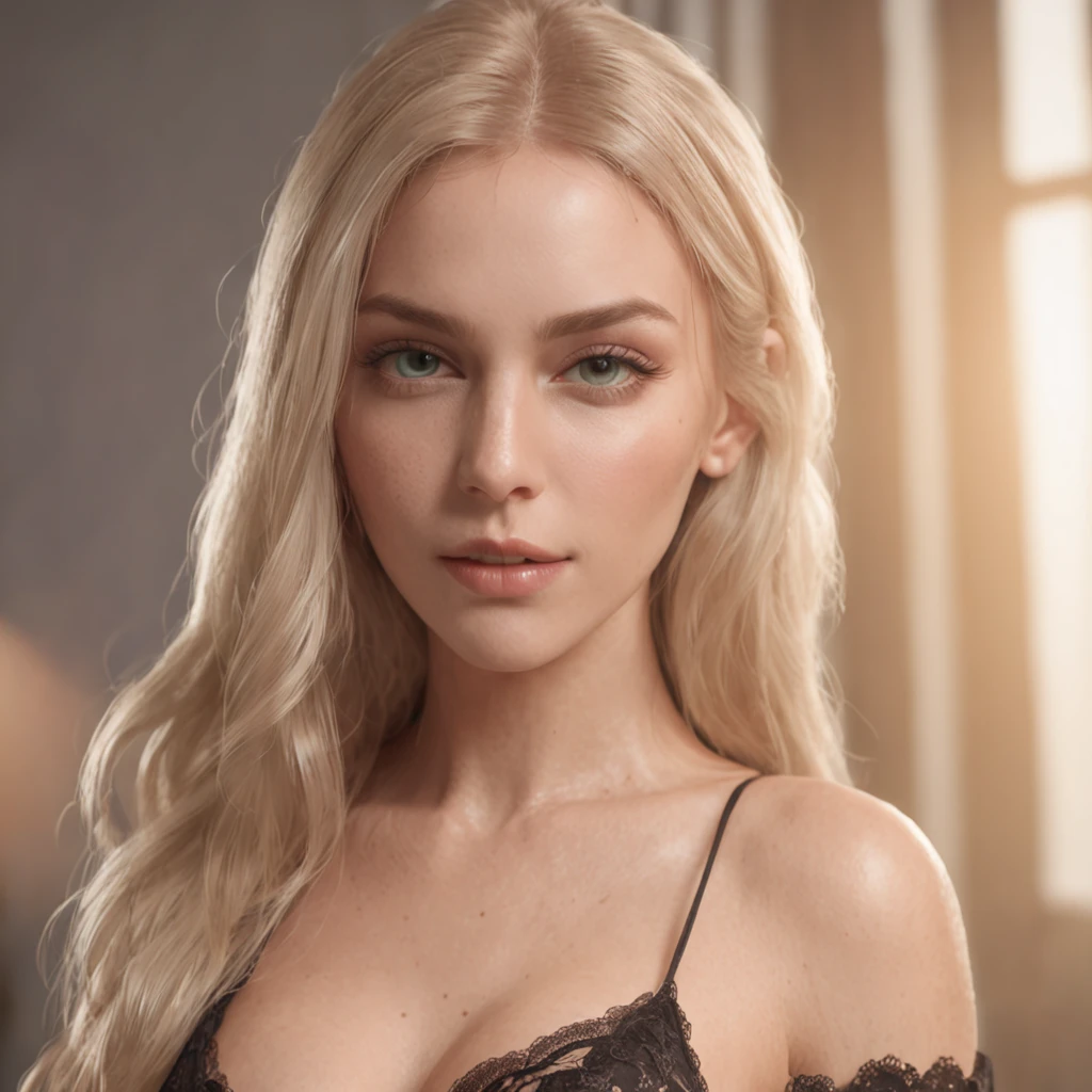 (professional 3d render:1.3) af (Realistic:1.3) most beautiful artwork photo in the world,Features soft and shiny Italian female model, ((Epic hero fantasy lingerie model wet sexy sensual look long blonde hair, green eyes and sexual expression in dynamic full body frontal pose, Fantastic location, hyper modern luxury home environment)), full body 8k unity render, action shot, skin pore, medium lighting, medium shading, Detailed, Detailed face, (vibrant, photograph realistic, Realistic, Dramatic, Dark, Sharp focus, 8K), (stylish European black lace lingerie:1.4), (Intricate:1.4), decadent, (Highly detailed:1.4), Digital painting, rendering by octane, art stations, concept-art, smooth, Sharp focus, illustration, Art germ, (loish:0.23), wlop ilya kuvshinov, and greg rutkowski and alphonse mucha gracias, (Global illumination, Studio light, volumettic light), lotr, fantasy, full bodyesbian, ((monochromatic and modern luxury bedroom background:1.3)),CGSesociety,art stations