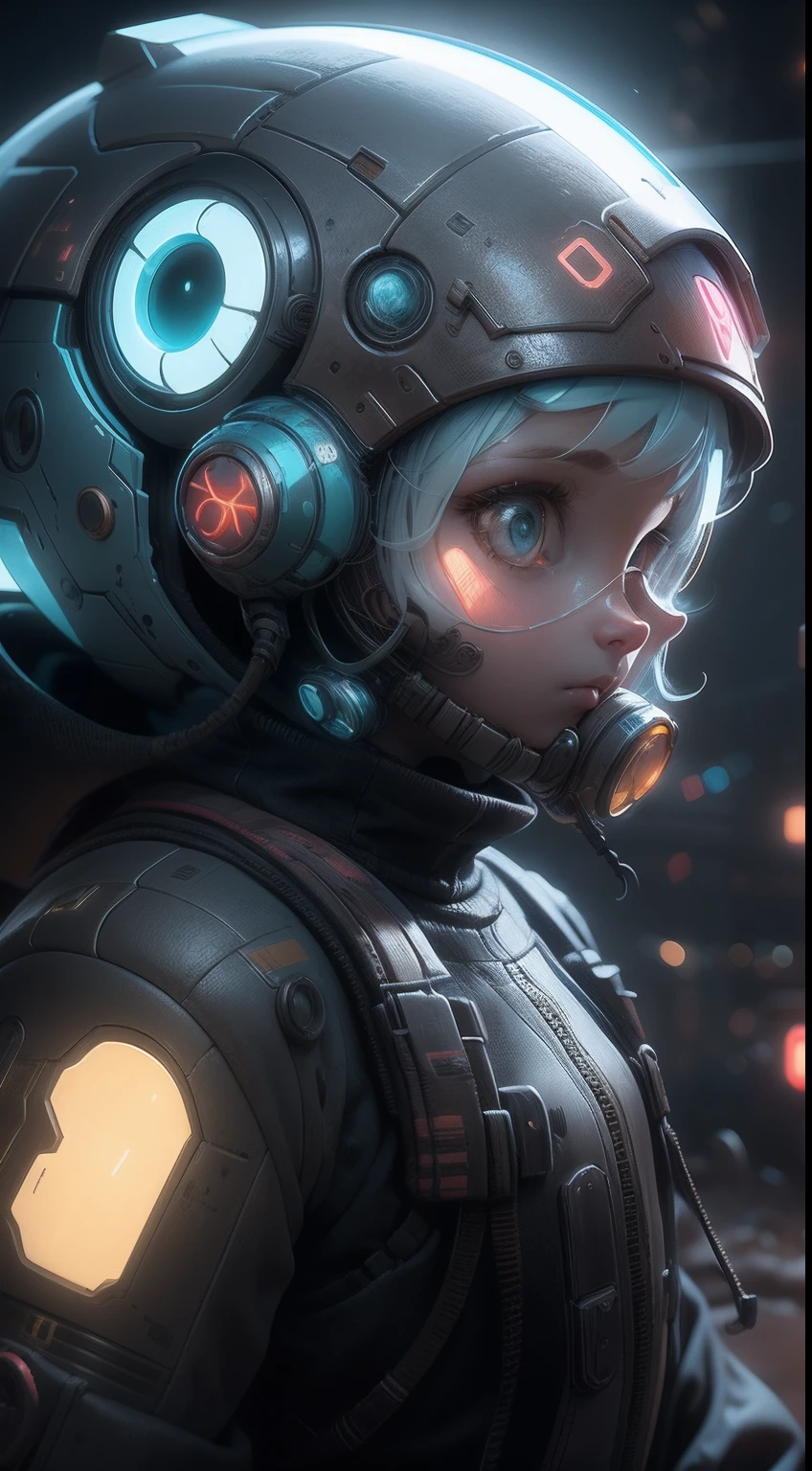 Award-winning 4K digital painting, The style of Simon Stalenhag. Ultra-detailed and complex depictions of a robot and an adult girl wandering in a post-apocalyptic world, Beautiful lighting and cinematic composition make this piece a true masterpiece, trending on artstationh