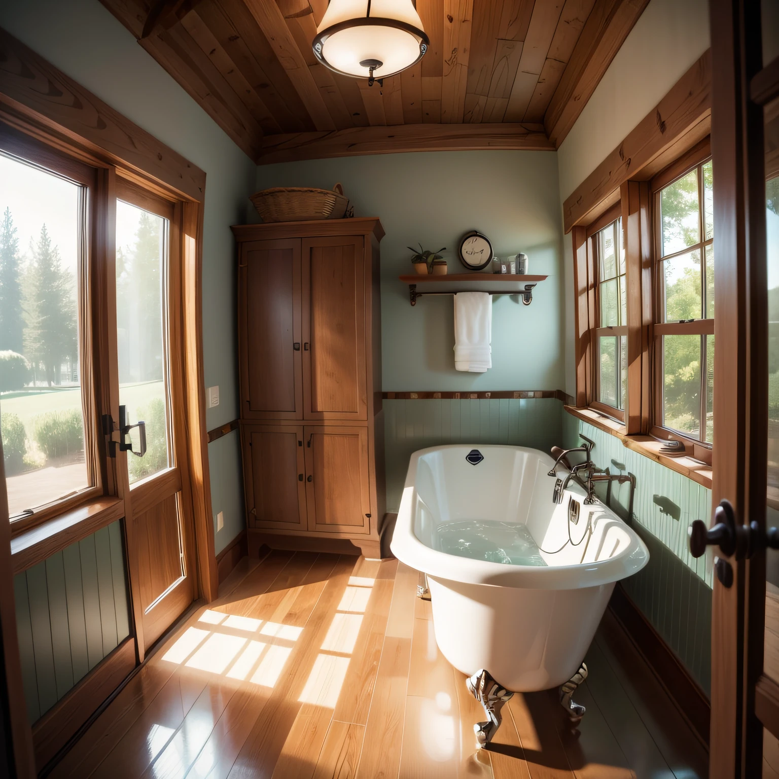 craftsman bathroom with Preparing the Space