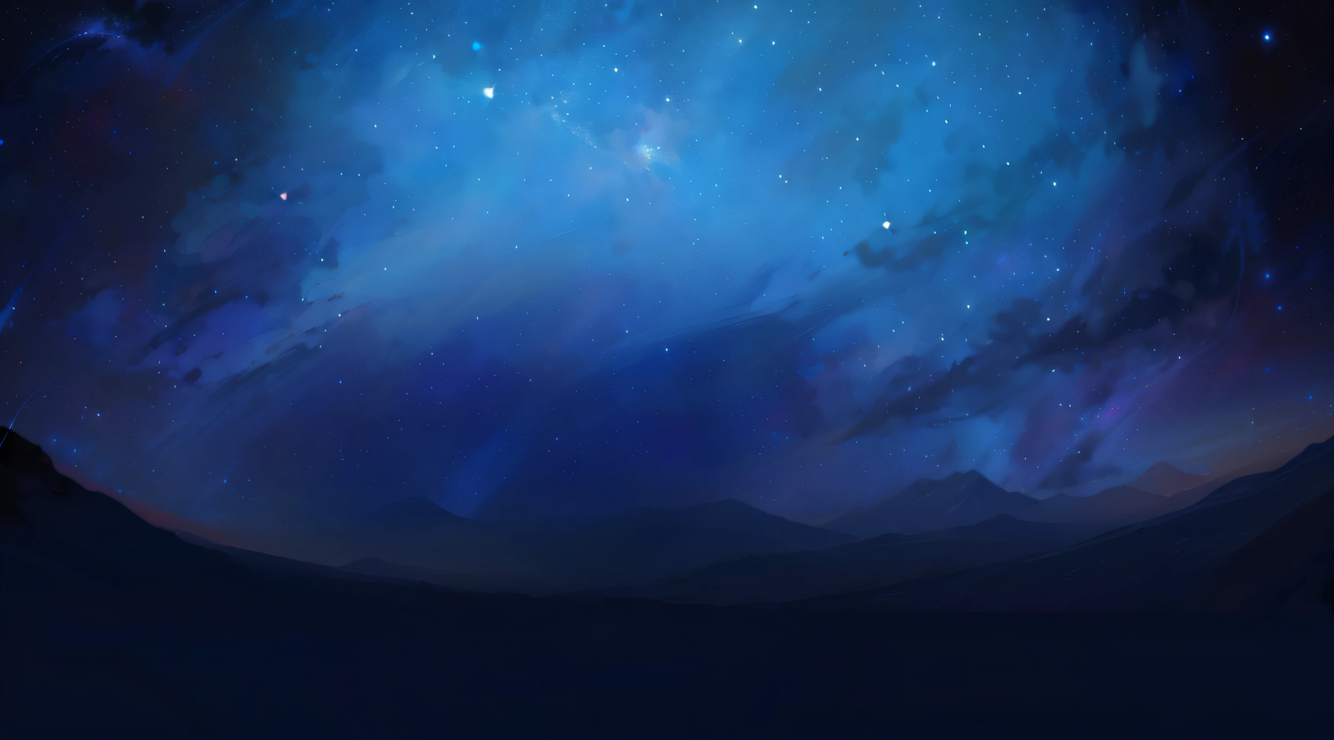 Starry sky with mountains and blue spiral, deep blue night sky, Night background, clear night sky, background artwork, night sky background, omnious background, starryskybackground, astral night sky background, deep night sky, Simple background, background dark, Background galaxy, moonlit starry sky environment, deep blue background, Sky Night, space backround, nightsky