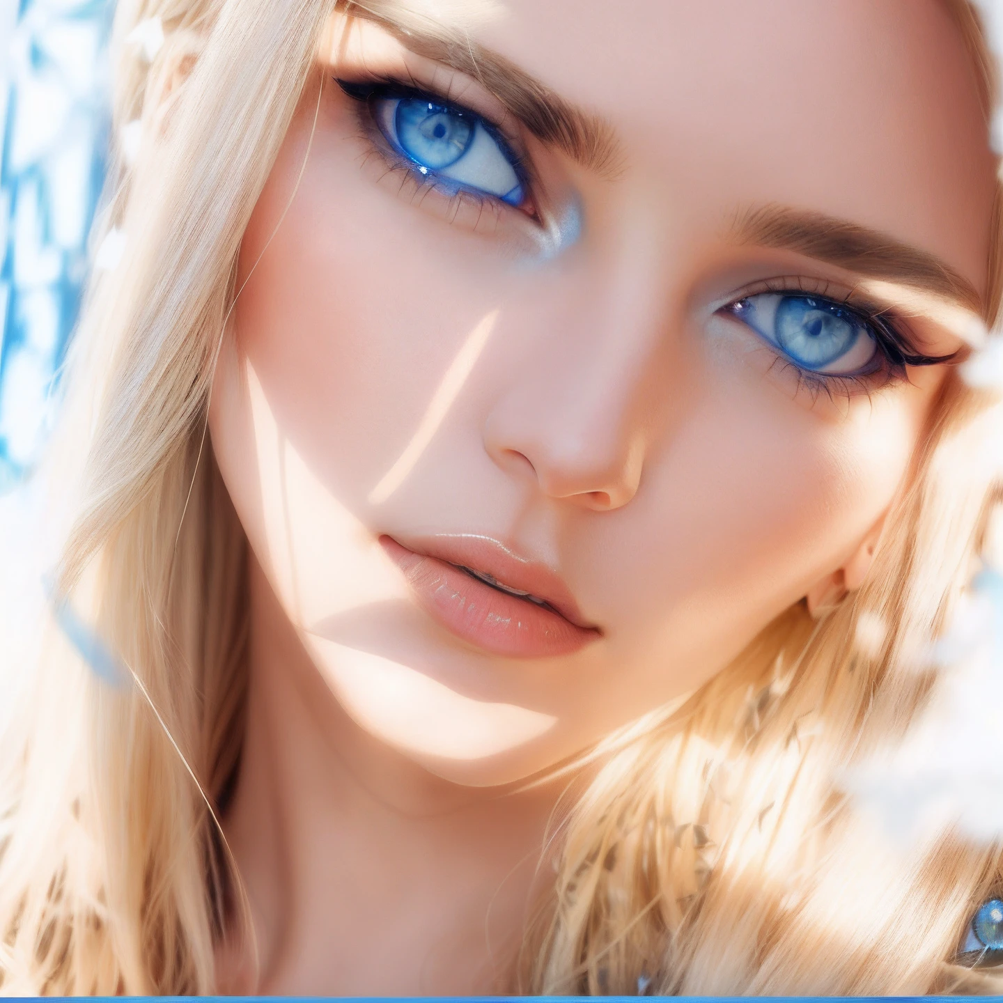 blond woman with blue eyes and long hair posing for a picture, kimberly asstyn, blue eyes and blond hair, she has blue eyes, profile pic, blue eyes on the face, stunning closeupheadshot, profile image, profile photo, blue symmetric eyes 24yo, lorena avarez, 4 5 yo, blonde hair and blue eyes