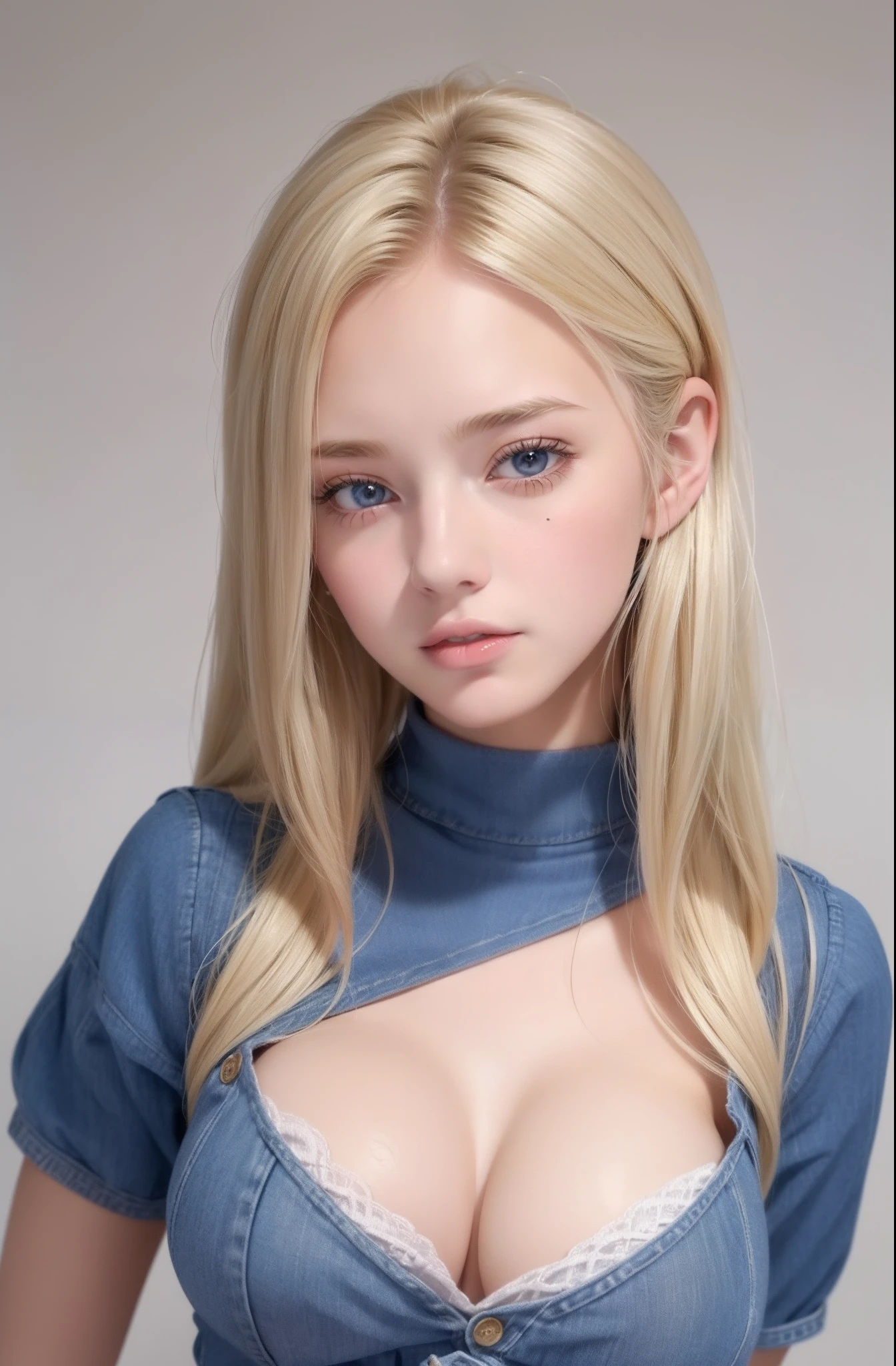 18 year old cute beautiful teenage woman with perfect face、 Scandinavian face、blonde  hair、、Woman with beautiful face、Good Style Women、（(FULL BODYSHOT:1･3)）、Random Hair Styles、((Random colors of clothes:1･3）western clothes:1.3）expressioness