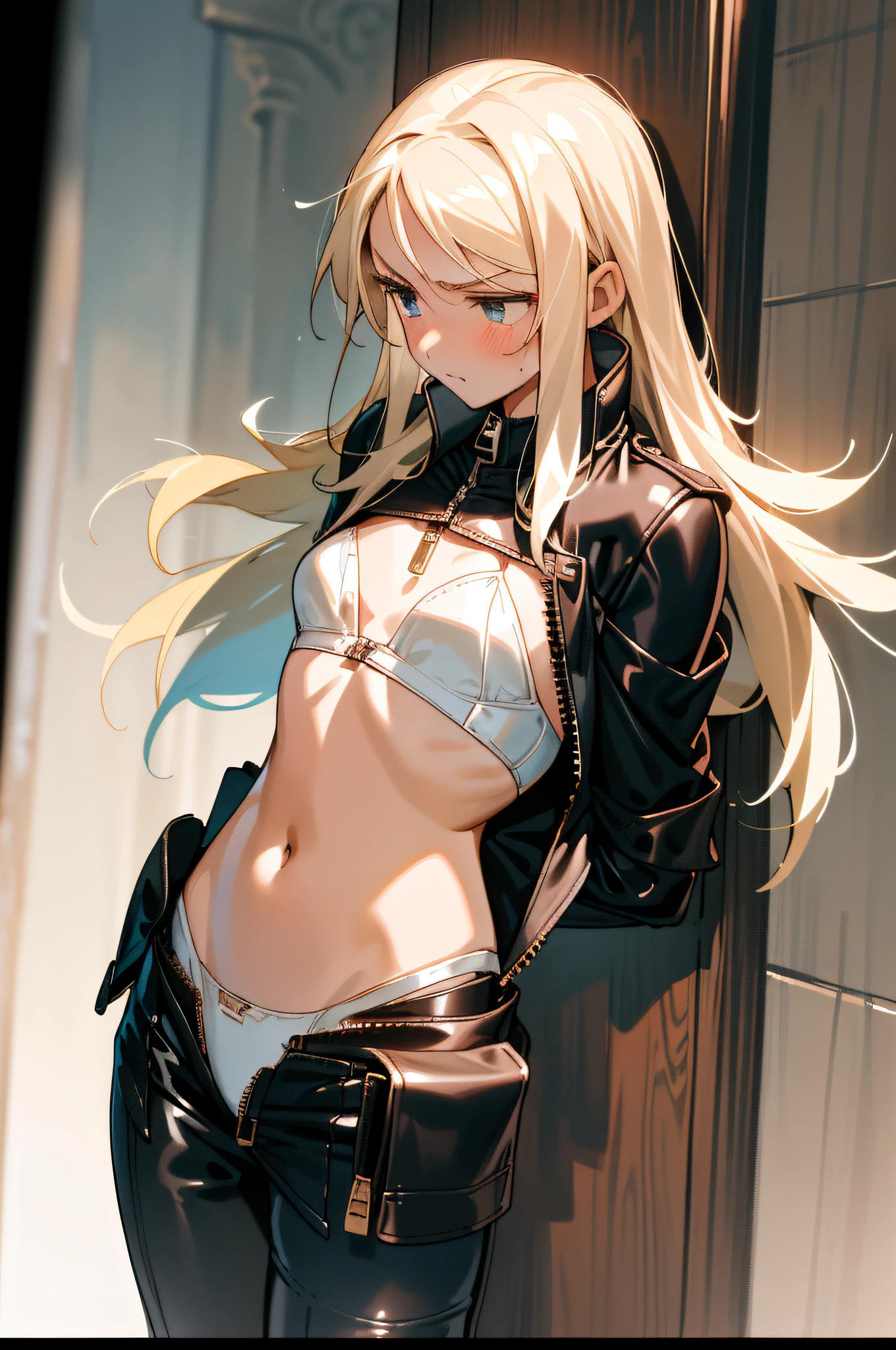 ((((Junior high school student in a leather-bound rider suit))))), ((Suit chest wide open))))), (white bra)), blonde Russian, long-haired, sweaty on the chest, soaked, very embarrassed, 18 years old, beautiful and cute, (straddling the bike))), ((Lower the zipper of the suit until you see the panties)))), (Lower the zipper until you can see the navel)))), ((( Lower the zipper until you can see the navel))))), white bra, show you something embarrassing, tsundere, (((restraint)), interrogation, handcuffs, pink bra, ((forcibly)), (restraint behind your back)))), taken, comfortered, threatened with a knife, rubbed, hung, (upright)))), (butt sticking out)), scolded, ( A man is forced to smell the side))), forcibly, forcefully, from behind, during interrogation,