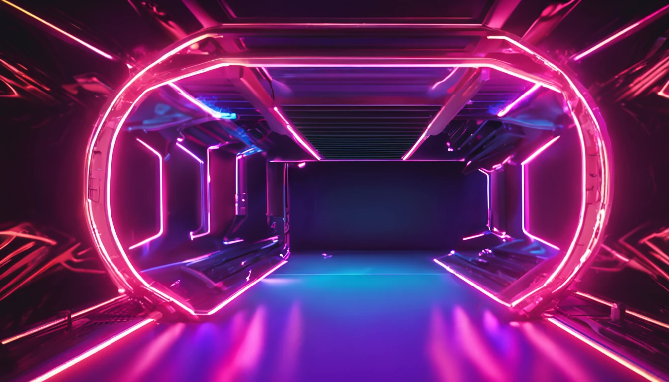 Neon background panel