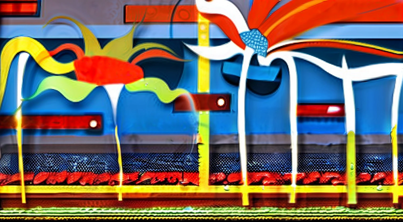 (Alfombra de flores naturales, tapete de flores festivo ).Crea una fascinante obra de arte abstracta con un enfoque en la fluidez y el movimiento. Utilice una paleta de colores rica y diversa, Blend tones seamlessly to evoke a sense of continuous movement. Explore the interplay between softness, Suave, Sharp shapes, Dynamic edges. Deja que los colores sangren y se mezclen, giving the impression of swirling currents or energetic vibrations. Incorporar elementos de la naturaleza, like gentle curves that resemble ocean waves, Vibrant bursts reminiscent of blooming flowers, or power lines that resemble gusts of wind. He fuses these natural motifs with abstract forms to create a harmonious and captivating composition.... Embrace the idea of serendipity and spontaneity while allowing colors and shapes to take shape organically. Anima a la obra de arte a desarrollarse como un viaje, invitar al espectador a explorar e interpretar las profundidades del paisaje abstracto. This work of art should inspire a sense of wonder and fascination.., Atraer a los espectadores a su fascinante mundo de colores y formas. The blend of abstraction and nature will transport observers to a realm of imagination and excitement...., leaving a lasting impression of beauty and creativity.