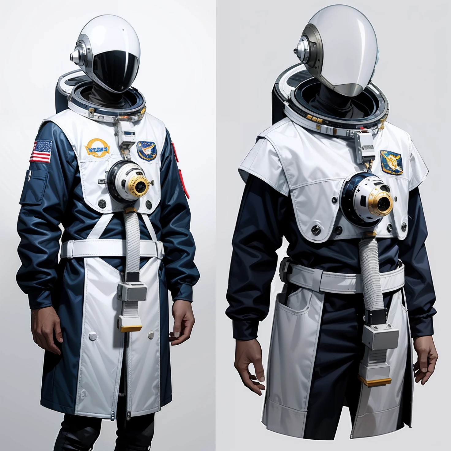 Astronaut helmet design drawing,The complete helmet is covered with large irregular spikes,asymmetrical,Three View,Cartographic,Comment details