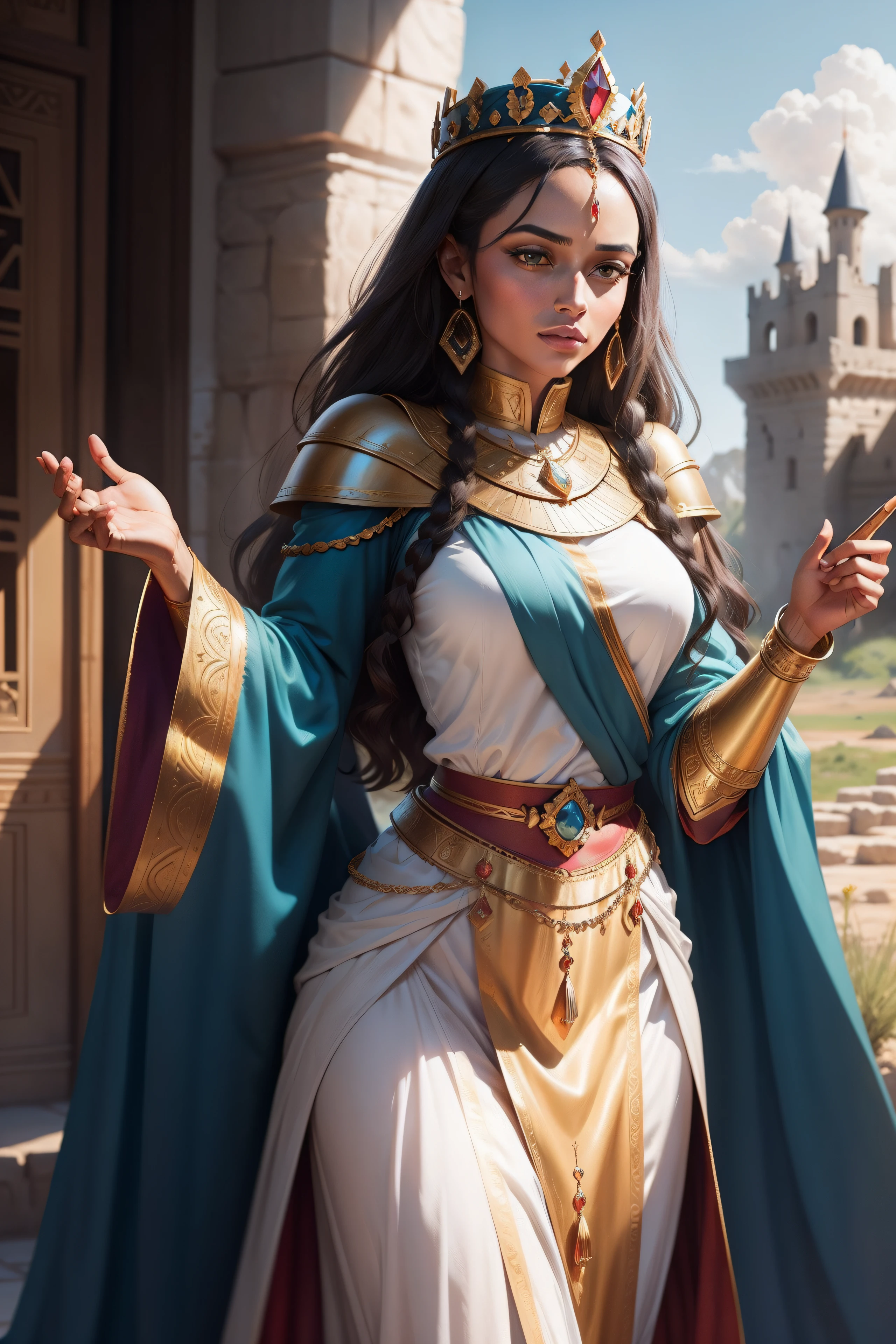 Explore the background of Queen Makeda: Describe the kingdom she ruled over, her reputation as a wise and powerful queen, and the circumstances that led her to seek out King Solomon's wisdom.