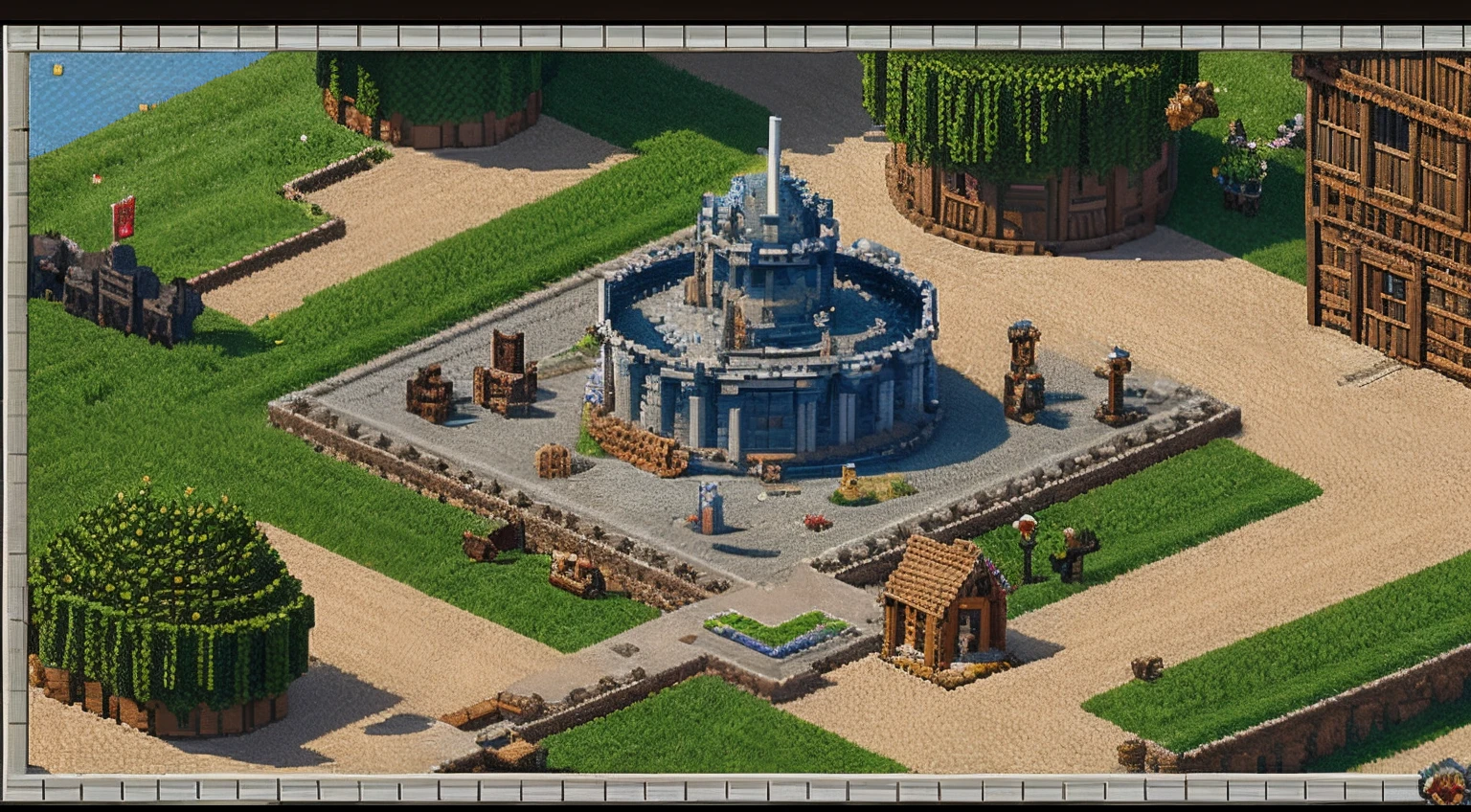 pixel game，scenography，Middle Ages，Wasteland scene， Pixel art #pixelart