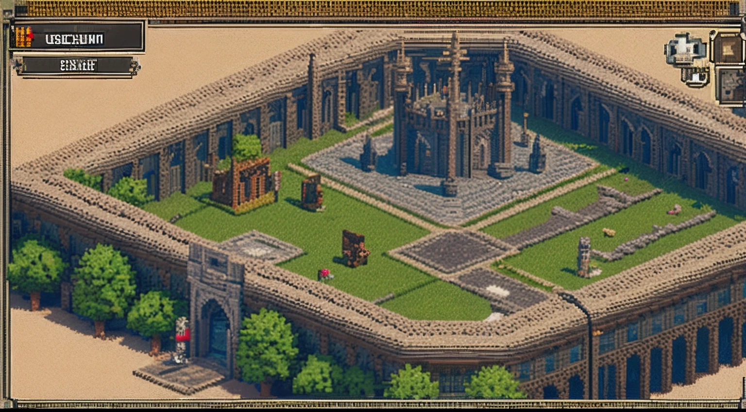 pixel game,scenography,Middle Ages,Wasteland scene, Pixel art #pixelart