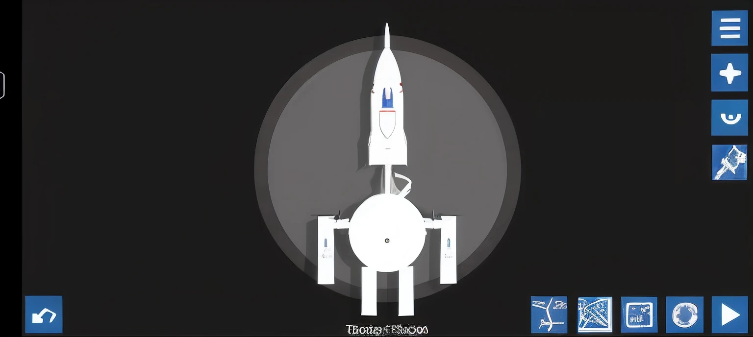 Close-up of a rocket with a small rocket, Spacecraft, detailed spacecraft, it has six thrusters in the back, big booster rocket engines, spaceship design, Spaceship, space craft, Large spacecraft, complete body view, a round minimalist behind, legendary space ship, full object in middle, space ship, small starship near, 2 d render