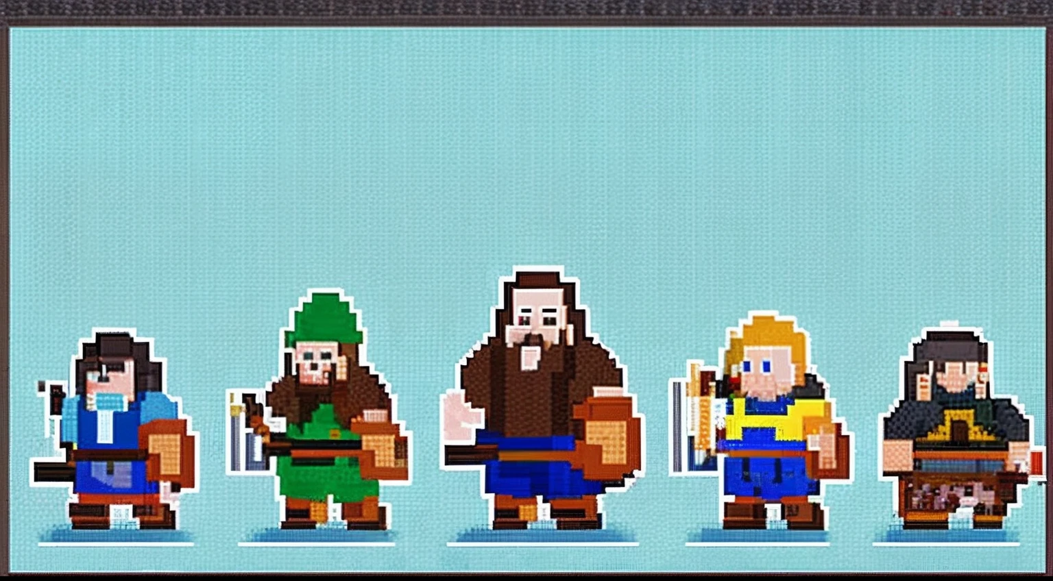 pixel game,character design,Middle Ages,Hammer Dwarf, Pixel art #pixelart