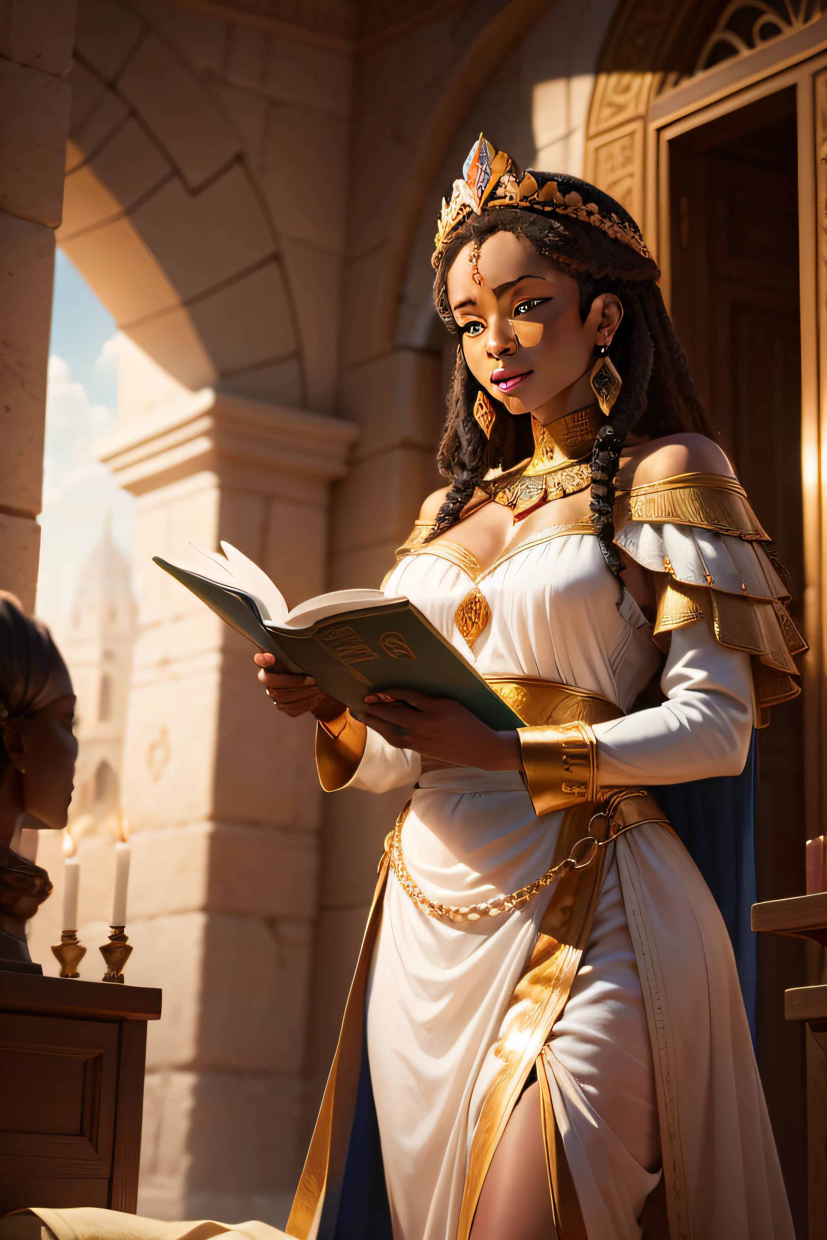 Delve into King Solomon's perspective as he receives news of Queen Makeda's impending visit. How does he prepare for her arrival, and what are his thoughts on the opportunity to exchange knowledge with a distant queen?
