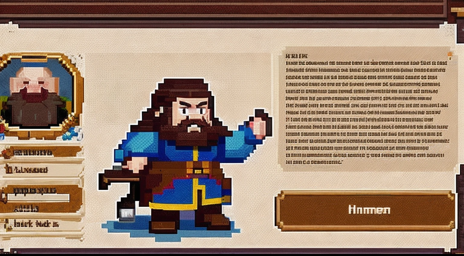 pixel game,character design,Middle Ages,Hammer Dwarf, Pixel art #pixelart