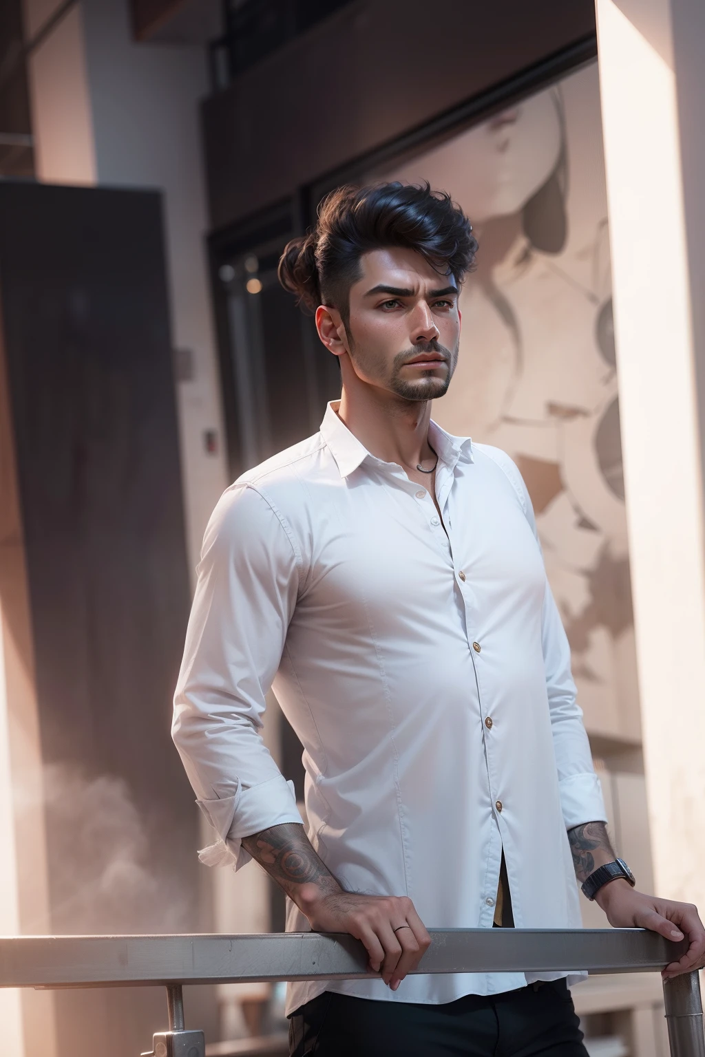 Realistic face, 8k, ultra realistic, shirt blazer