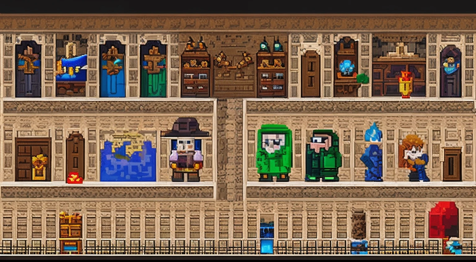 pixel game，character  design，Middle Ages，Hammer Dwarf， Pixel art #pixelart