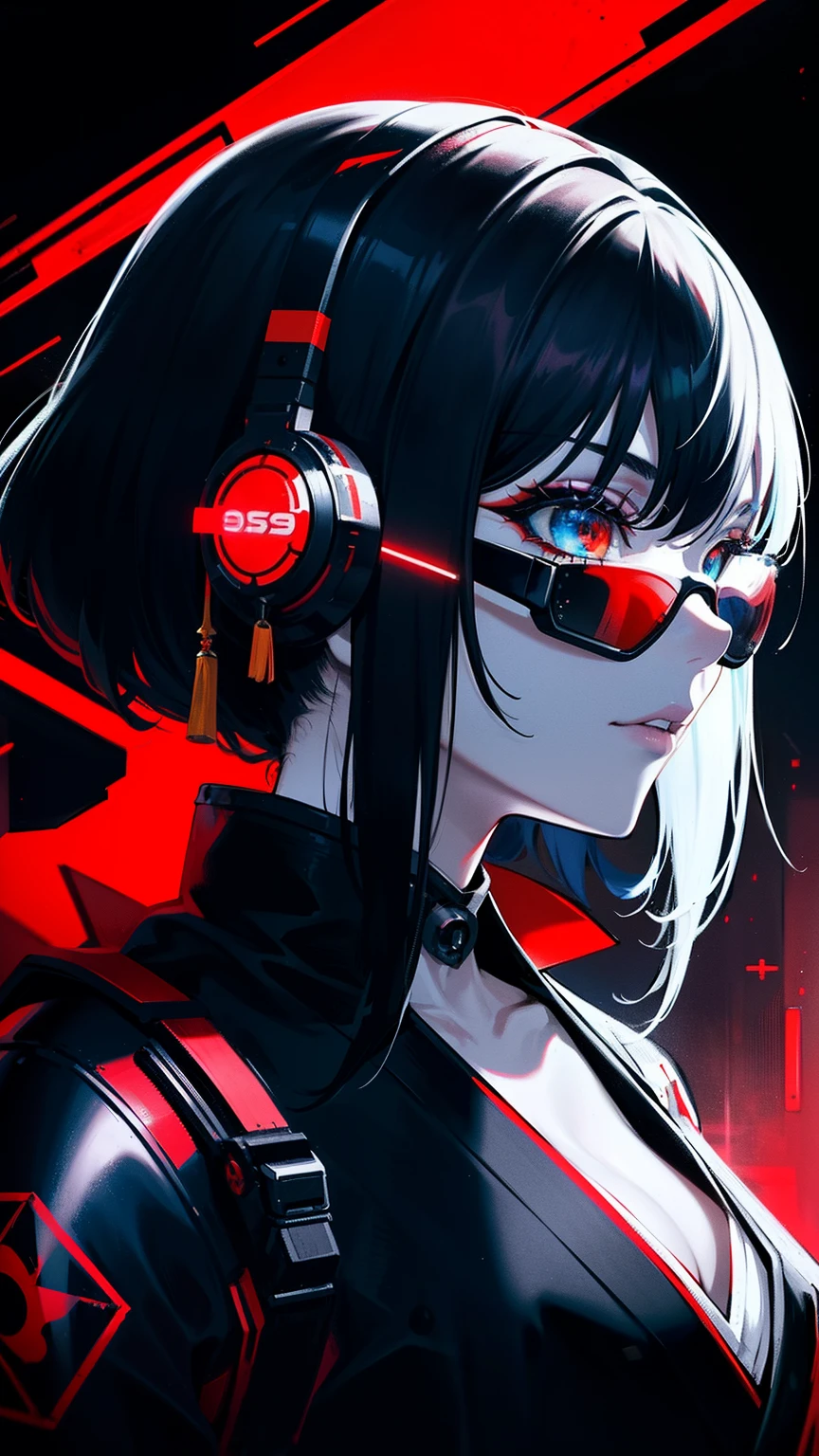 derpd, Deadly geisha cyborg assassin in a hooded kimono & Armor, Futuristic ski sunglasses, dangers, Red-yellow sky, Post-apocalyptic art, Neon horror, Sci-fi, glitchcore, CGSesociety, Modern European ink painting, androgyne, mixed media, dystopian art, Black and neon cosmic art, Simulating horror, Come on nightmare, Spacepunk, glitchcore, hauntingly beautiful, Beautiful and ominous. World-class female cyborgs,Stunning HD, World-class art, Unique, A modern masterpiece, Exceptional, Exquisite, Dark fantasy, apocalypse art, Thermal type