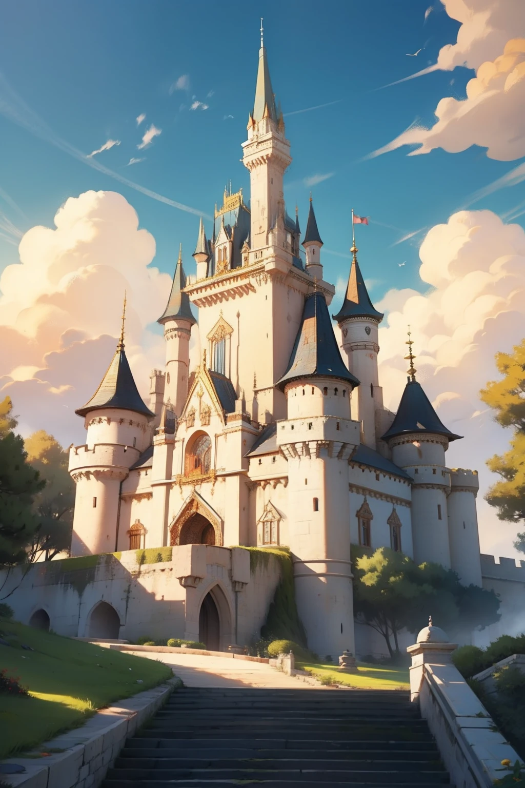 Castle made with gold