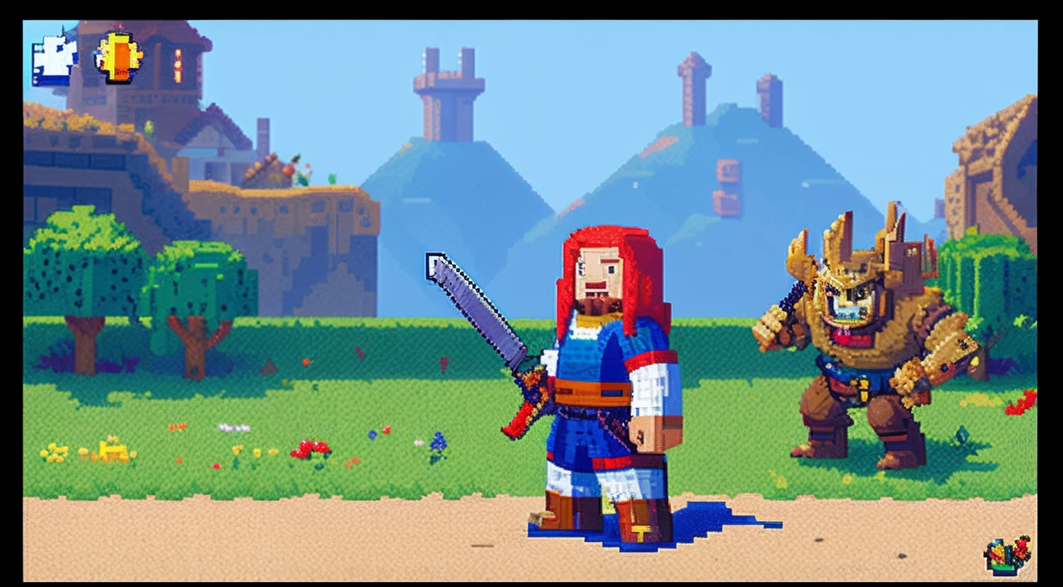 pixel game，character  design，Middle Ages，Monsters，knifes， Pixel art #pixelart