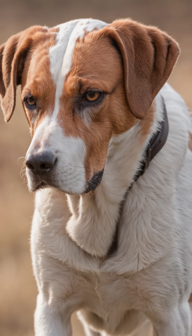 Single-bodied English foxhound, Perfil, lado,