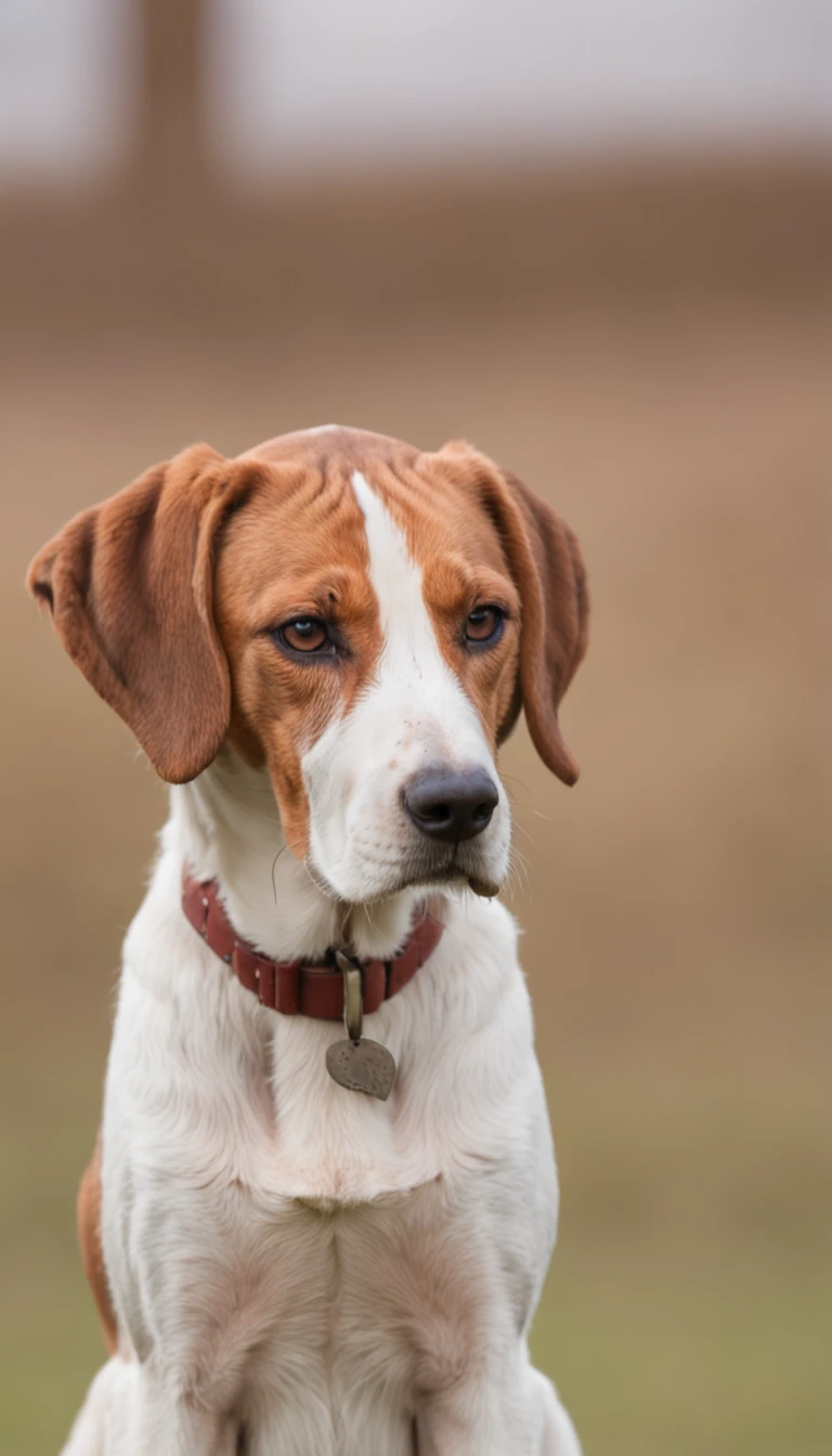 Single-bodied English foxhound, Perfil, lado,