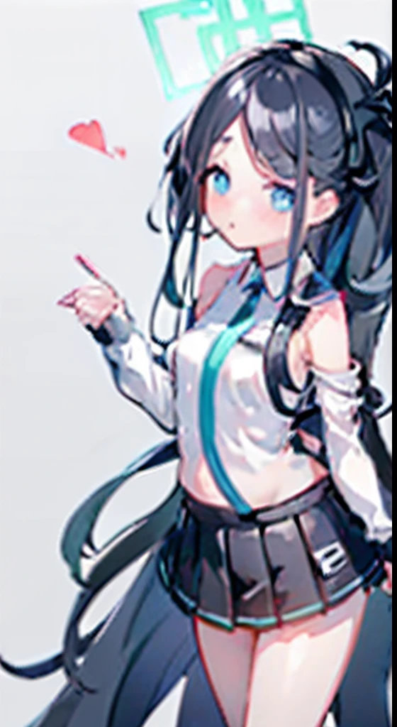 女の子1人,(,petite short stature),animesque、Young and cute idol face、(Lorioppai)(Clothed big breasts , Loli breasts,Mi Hot Pants)Double piece with hands raised (WatercolorPrivate Services, Shoulder Knitwear,Shoulders exposed、Back exposure) Huge breasts,