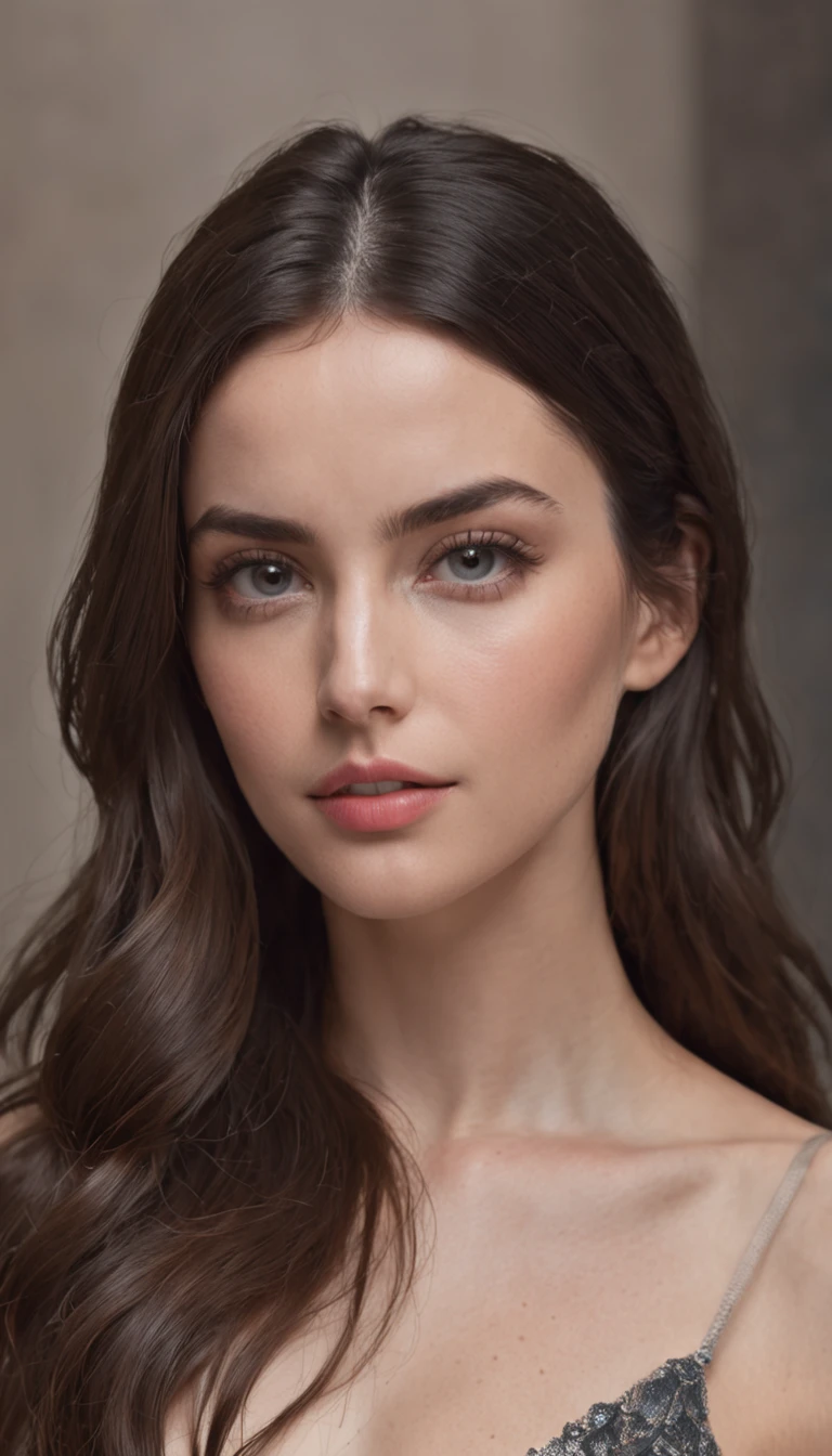 photos realistic "Ana de Armas", Black medium long hair, expressive and striking black eyes, Delicate features, defined cheekbones, Soft, rounded chin. bright skin in natural tones,,, Healthy and radiant appearance, 1.68 to 1.Height 70 meters, Slim and athletic, Soft curves. Elegant and sensual attire, Elegant and modern style, Formal and sophisticated clothing.masutepiece.