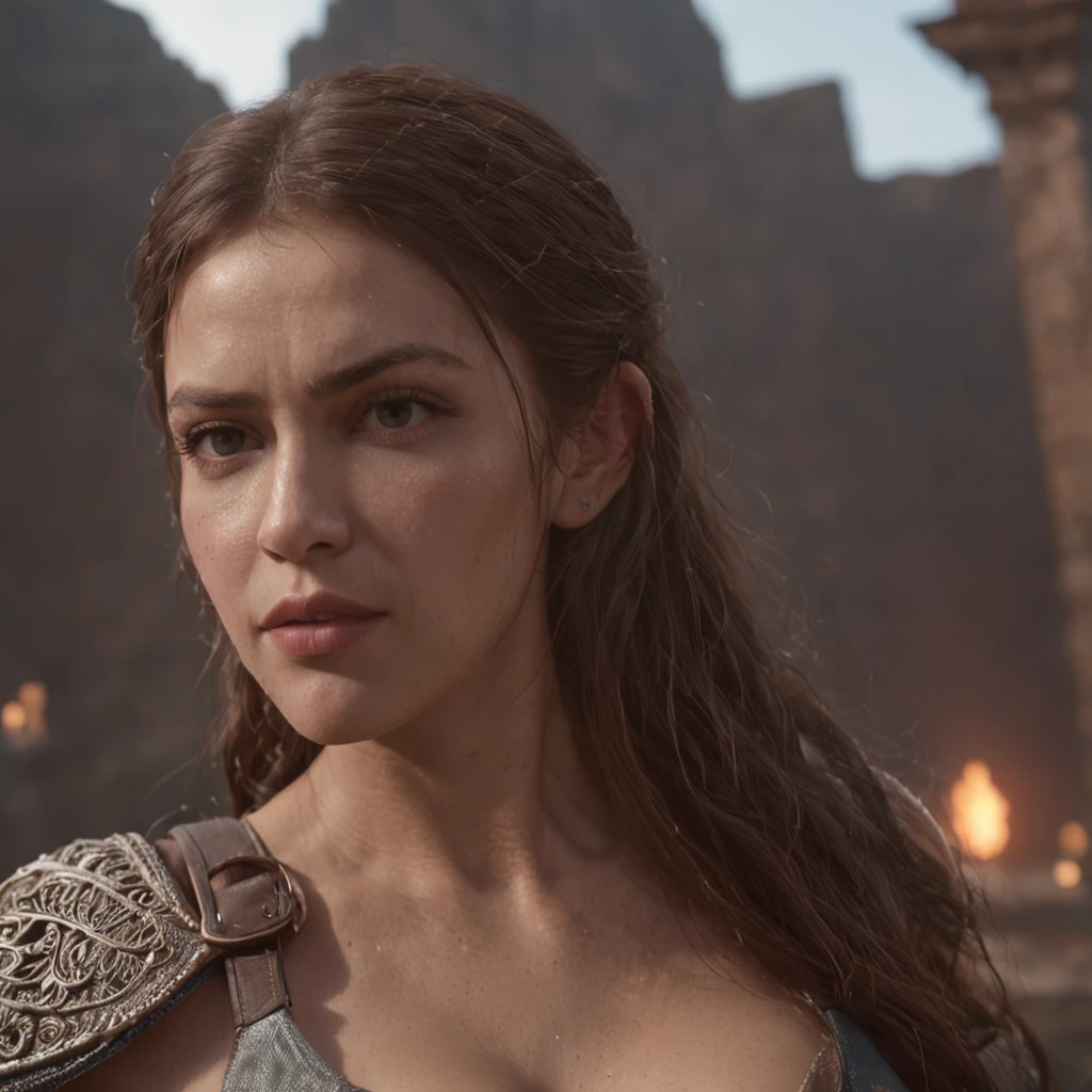 (Professional 3D rendering:1.3) de (Realistic:1.3) Foto de arte mais bonita do mundo，Features soft and bright female heroes, ((Epic hero fantasy rough muscular woman wet hero angry look long hair short beard and fierce expression in dynamic pose, fantastic location, majestoso ambiente desordenado)), corpo inteiro 8k unidade render, action shot, poros da pele, very dark lighting, sombreamento pesado, circunstanciado, Rosto detalhado, (vibrante, fotogrdeia realista, Realistic, Dramatic, Escuro, foco nítido, 8k), (Old leather clothes damaged by bad weather:1.4), ((((Use peles)))), (intrincado:1.4), decadente, (altamente detalhado:1.4), pintura digital, rendering by octane, art stations, Conceito-Arte, liso, foco nítido, illustration, germe da arte, (Loish:0.23), Wlop Ilya Kuvshinov, e Greg Rutkowski e Alphonse Mucha Gracias, (global ilumination, studiolight, Light Volumetric), chuva forte, floating particles, patife, fantasia, Onze, corpo inteiroesbian, ((Fundo escuro e antigo da cidade:1.3)),CGSesociedade,art stations