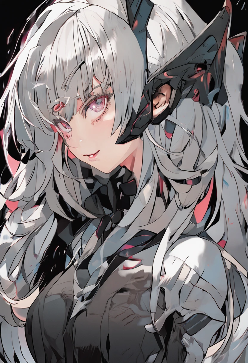 Pink tongue, tongue out, cum in mouth, cum on tongue,detail tongue,4k,Red eyes,white hair,Red eyes,Red pupils