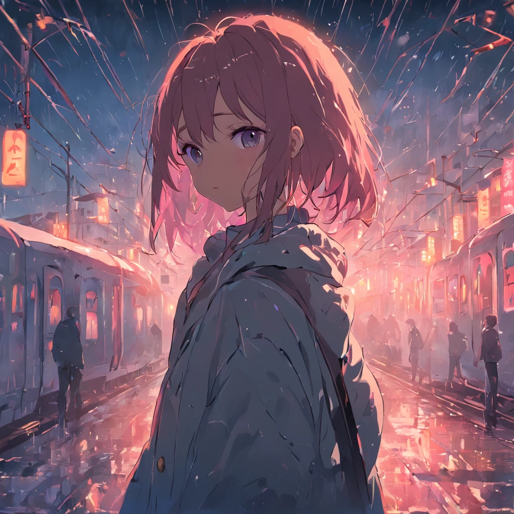 The women's train station carried heavy rain