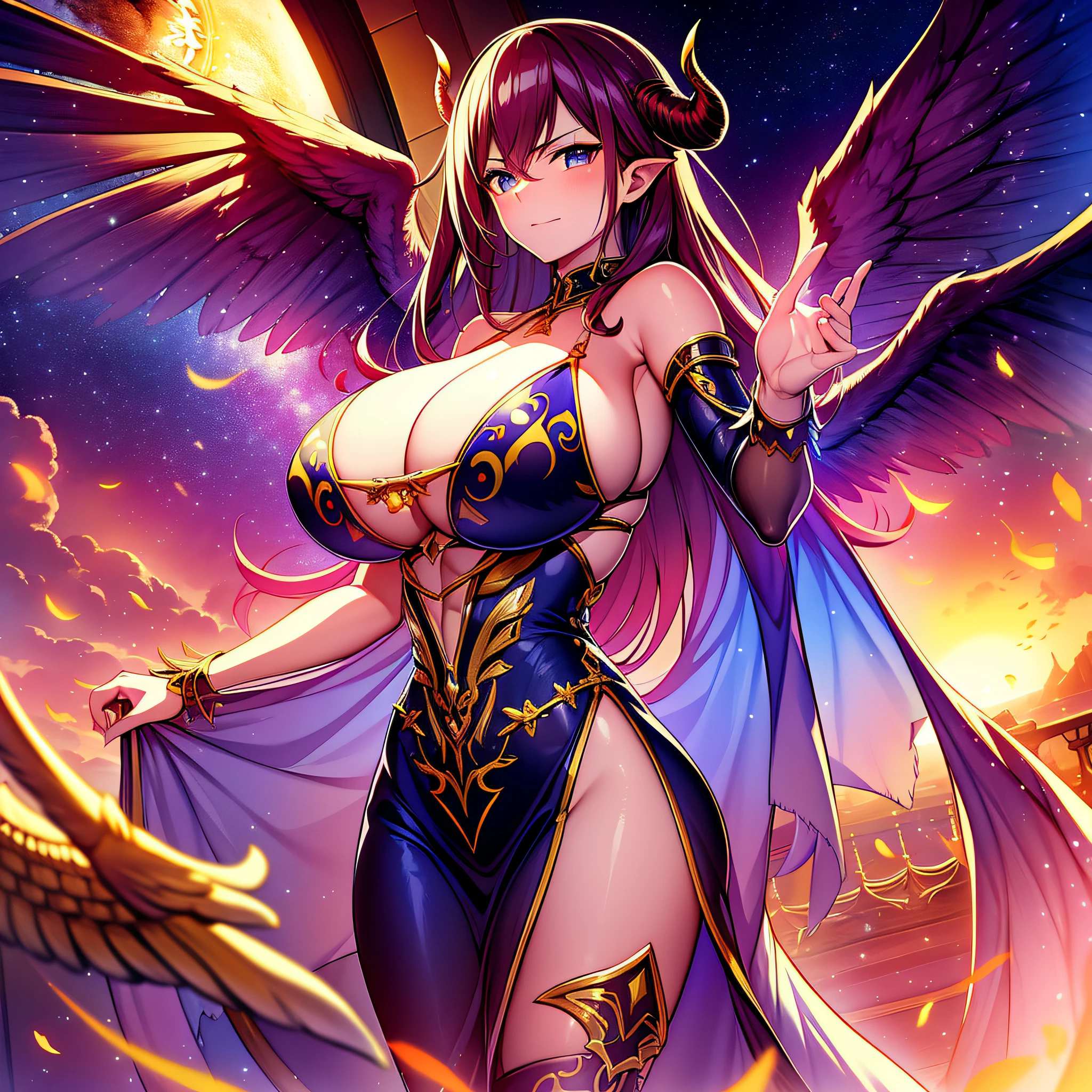 masterpiece++、top-quality++、ultra-definition++、ultra-definition++、4k++、8k++、from side、(Background Focus)++、Sexy Clothes Woman Destroying City Morning Star Devil Wings Cast 12 Winged Colossal Lucifer Spell、The rune of a huge breasts Lucifer with 12 wings of the morning star demon、The magic of Lucifer, a huge breasts with 12 wings of the morning star demon、Colossal breasts Lucifer with 12 wings of the morning star demon flying above、Colossal breasts Lucifer magician with 12 wings of the morning star demon、Morning Star Devil Wings 12 Wings Colossal Lucifer Goddess、detailed fantasy art、fantasy art style、Blake Beautiful Ancient Morning Star Devil Wings 12 Winged Colossal Lucifer Witch、Queen of Colossal Lucifer with 12 wings of the morning star demon、Fantasy Art Behans、Beautiful Morning Star Devil Wings 12 Wings Colossal Lucifer Magician、Beautiful Morning Star Devil Wings 12 Wings Colossal Lucifer Magician、Shiny floating morning star demon wings 12 winged huge breasts Lucifer fragment、Colossal breasts Lucifer's magic circle with 12 wings of the morning star demon、 Dazzling morning star demon wings 12 winged huge breasts Lucifer sparks、Colossal breasts Lucifer chain with 12 wings of the morning star demon、Colossal breasts Lucifer with 12 wings of the morning star demon、Morning Star Devil Wings 12 Wings Colossal Lucifer's Wind Blowing Hair、Blake Isekai Beautiful、Colossal breasts Lucifer's crown with 12 wings of the morning star demon、Detailed clothing、Mischievous aura、Bewitching face、tall body、Mature body、seductive body、爆乳、detailed beautiful faces、detailed shiny eyes、Detailed skin、Full body break、detaileds、realisitic、4K highly detailed digital art、octan render、bio luminescent、BREAK8K resolution concept art、真实感、Mappa Studio、masterpiece、top-quality、Official Art、illustratio、Ligne Claire、(cool_color)、perfect-composition、absurderes、Fantasia、Focused、thirds rule