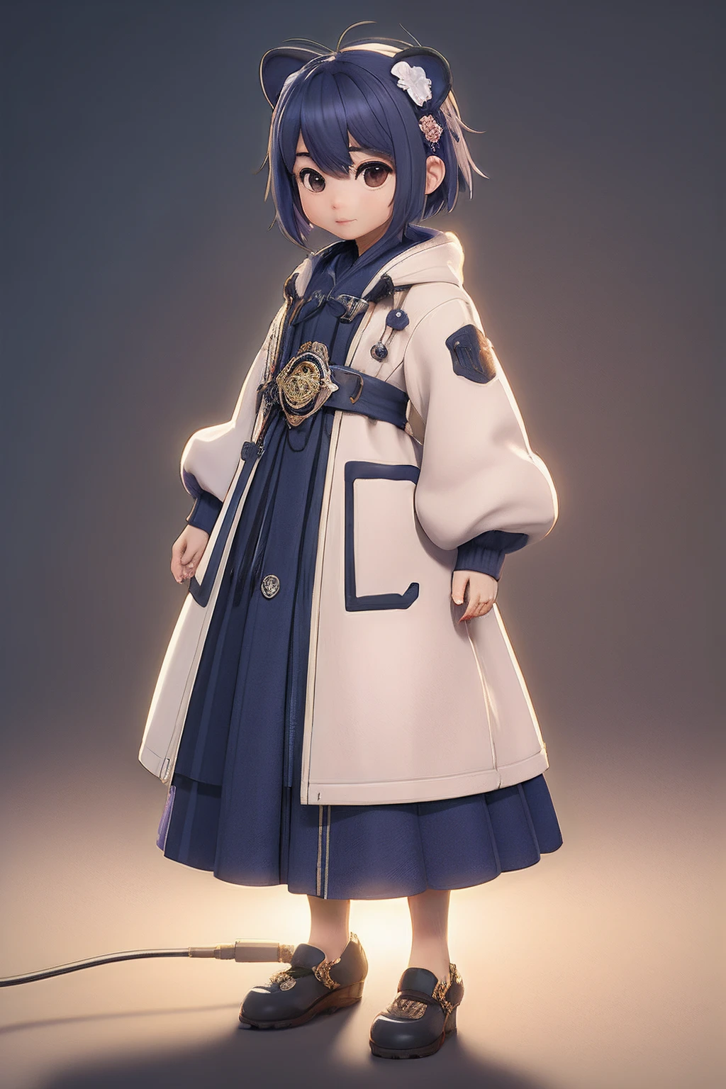 Modern Disney Style、In a mysterious magical forest,(Cute white tiger: full bodyesbian)、Big, anime-like eyes、1(illumination: Sunlight shines through the petals), 1bolt、 sunlights、(blured background)、WLOP、rossdraws、art stations、CG Society、concept-art、CGSOCIETY、octan render、Trending in art stations、artstation hd、Art Station HQ、unrealengine、4k、8k
