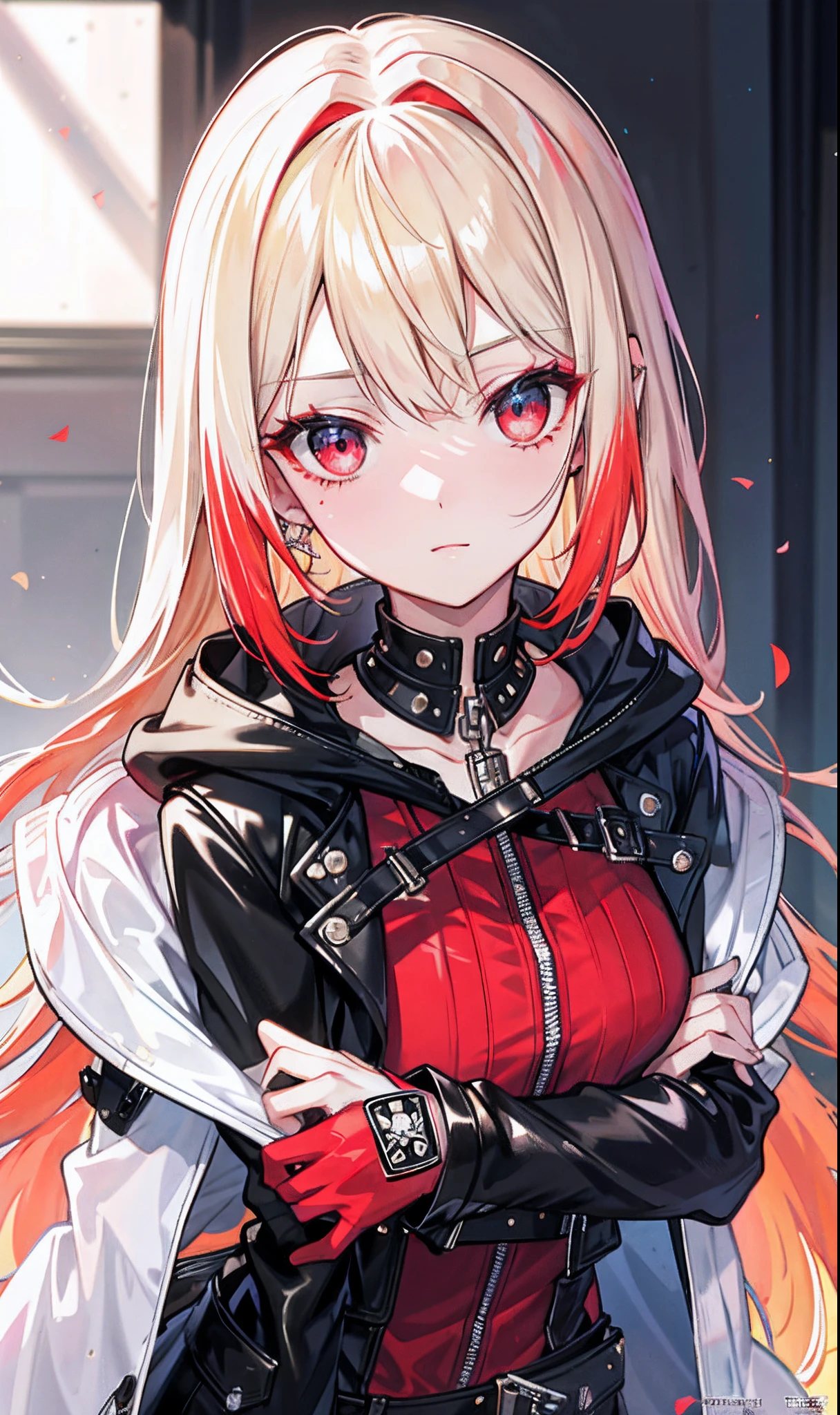 A close up of a person with long hair and a jacket - SeaArt AI