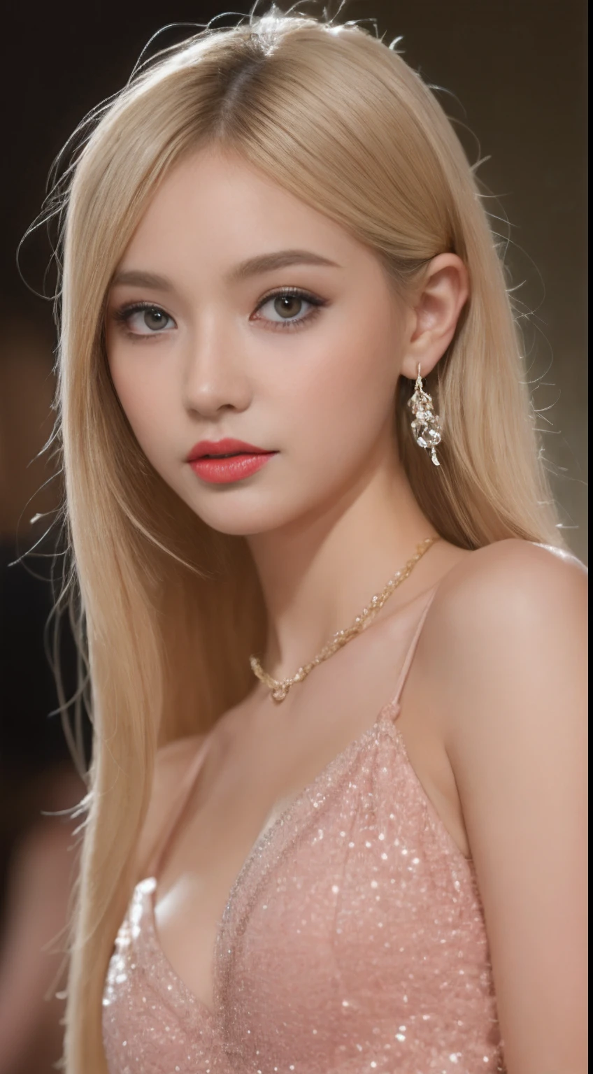 ((An ultra-high picture quality、top-quality、8k picture、masterpiece:1.3))、Crisp focus:1.2、Beautiful woman with perfect body shape:1.4、The most beautiful face、Super Slender、abdominals:1.2、((blonde hair、a blond、medium cut、Beautiful breasts:1.2、tchibi、))、Perfect blonde、a wet body:1.5、Very delicate skin texture、A detailed eye、二重まぶた、German people、People from Ukraine、、Perfect five-finger、Delicate and perfect hands、perfect arms、perfect leg、perfect foot、night city background、Inside a luxury cabaret、perfect eyes、Perfect makeup、red-lips、A slight smil、open the legs widely、Delicate hair、skinny body、Ganimata leg opening、Hands behind the body、bich、high quality make up、Gorgeous and elegant hair、Bewitching face、Best Makeup、The cutest beauty in the world、Best Hair Styling、Stylish hair and makeup、The sexiest in the world、Sleepy face、(Gorgeous and elegant finest dresses、)The finest dresses、Wear hair ornaments、Simple ring earrings、Glamorous atmosphere、Wear high-end high heels、Wear a luxurious necklace、Short stature、tchibi、Infant face、Wearing most glittering luxury bracelet、Wearing a diamond anklet、Gentle face、Bun Hairstyles、Young Face、Innocence、Overall pink image、Lori face、a baby face、Sexy Cabarexy face、Sexy little girl、Chic and classy drEverything is very beautiful、
