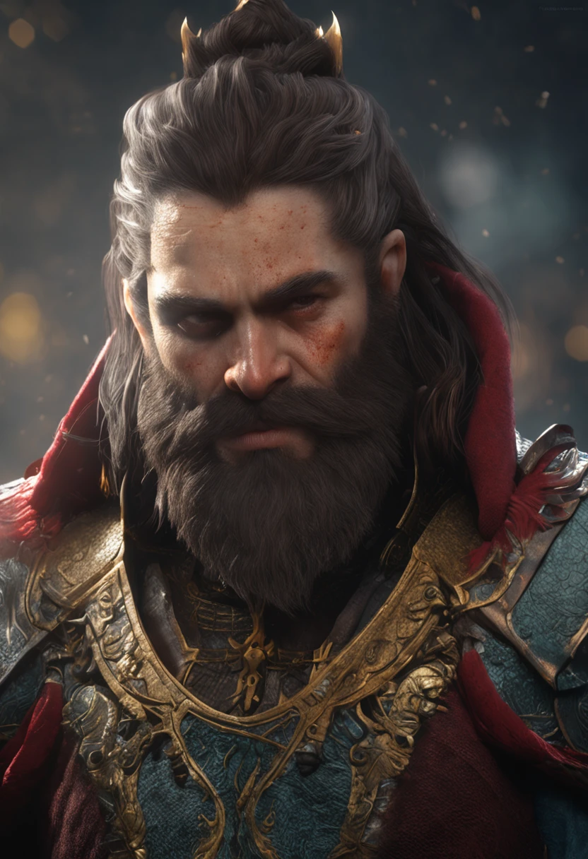 (Professional 3D rendering:1.3) de (Realistic:1.3) Foto de arte mais bela possivel, apresenta um mago com barba e cabelos brancos, ((epic fantasy)),cajado com ramos na ponta, clear lighting, sombreamento escuro, rosto detalhado,(vibrante e realista,8k),(roupas de pano clara e longa), (Pointy white tea), pintura digital,rendering by octane, art stations, Conceito-Arte, liso, foco nítido,chuva forte, particles flutuandocorpo inteiroesbian, ((Fundo escuro e antigo da cidade:1.3))