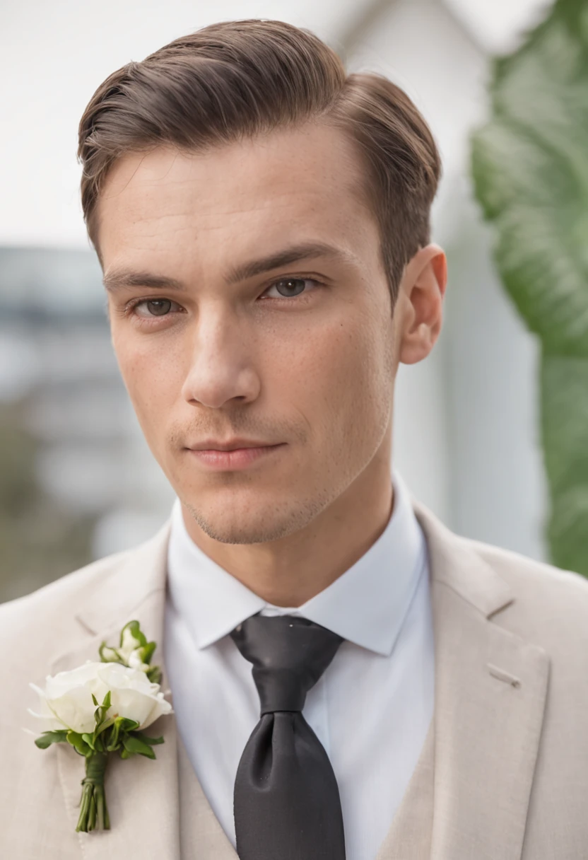 groom preparing for wedding day