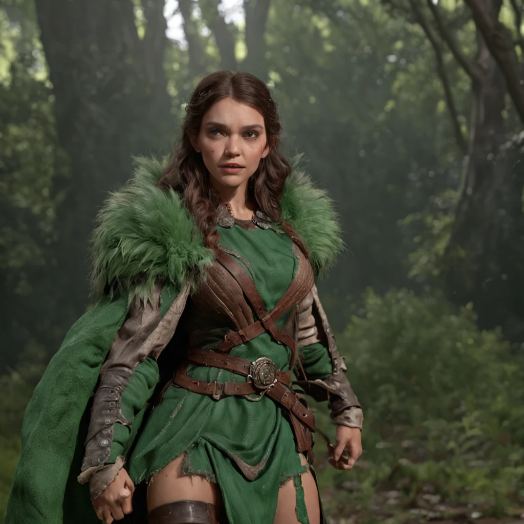 (Professional 3D rendering:1.3) de (Realistic:1.3) Foto de arte mais bonita do mundo,Features wild hunters, ((Epic hero fantasy draconate green agile hero angry look long hair short beard and fierce expression in dynamic pose, fantastic location, majestoso ambiente desordenado)), corpo inteiro 8k unidade render, action shot, skin with green dragon scales, poros da pele, very dark lighting, sombreamento pesado, circunstanciado, Rosto detalhado, (vibrante, fotogenia realista, Realistic, Dramatic, Escuro, foco nítido, 8k), (Old leather clothes damaged by bad weather:1.4), ((((Use peles)))), (intrincado:1.4), decadente, (altamente detalhado:1.4), pintura digital, rendering by octane, art stations, Conceito-Arte, liso, foco nítido, illustration, germe da arte, (Loish:0.23), Wlop Ilya Kuvshinov, e Greg Rutkowski e Alphonse Mucha Gracias, (global ilumination, studiolight, Light Volumetric), chuva forte, floating particles, patife, fantasia, D&D, Onze, corpo inteiroesbian, ((Fundo escuro e antigo de floresta:1.3)),CGSesociedade,art stations