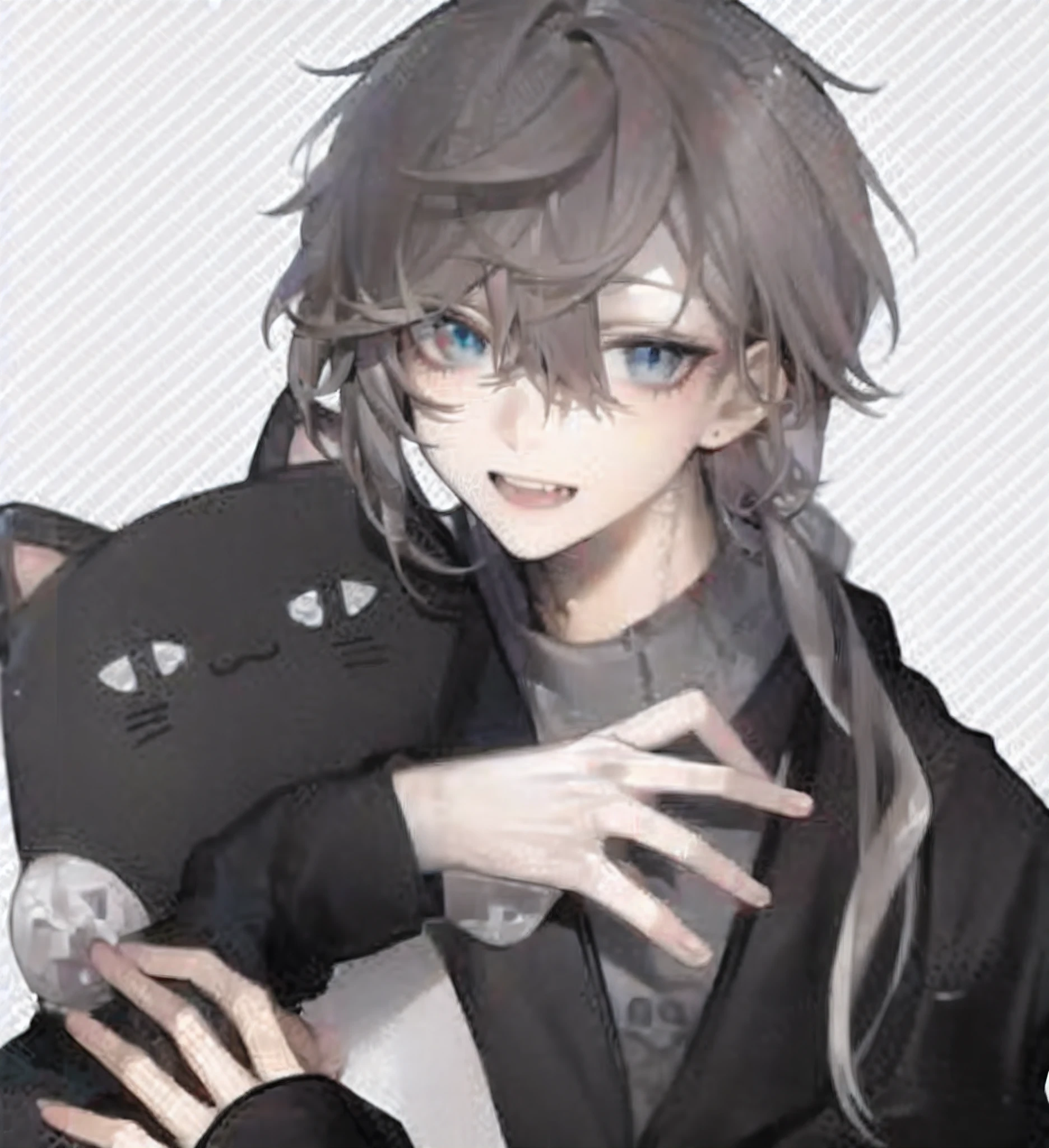 Anime girl with long hair holding a black cat, inspired by Okumura Togyu, anime catgirl, cute anime catgirl, beautiful anime catgirl, neferpitou, anime girl with cat ears, Anime boy, cat woman, Tall anime guy with blue eyes, anime cat, Boy with cat ears and tail