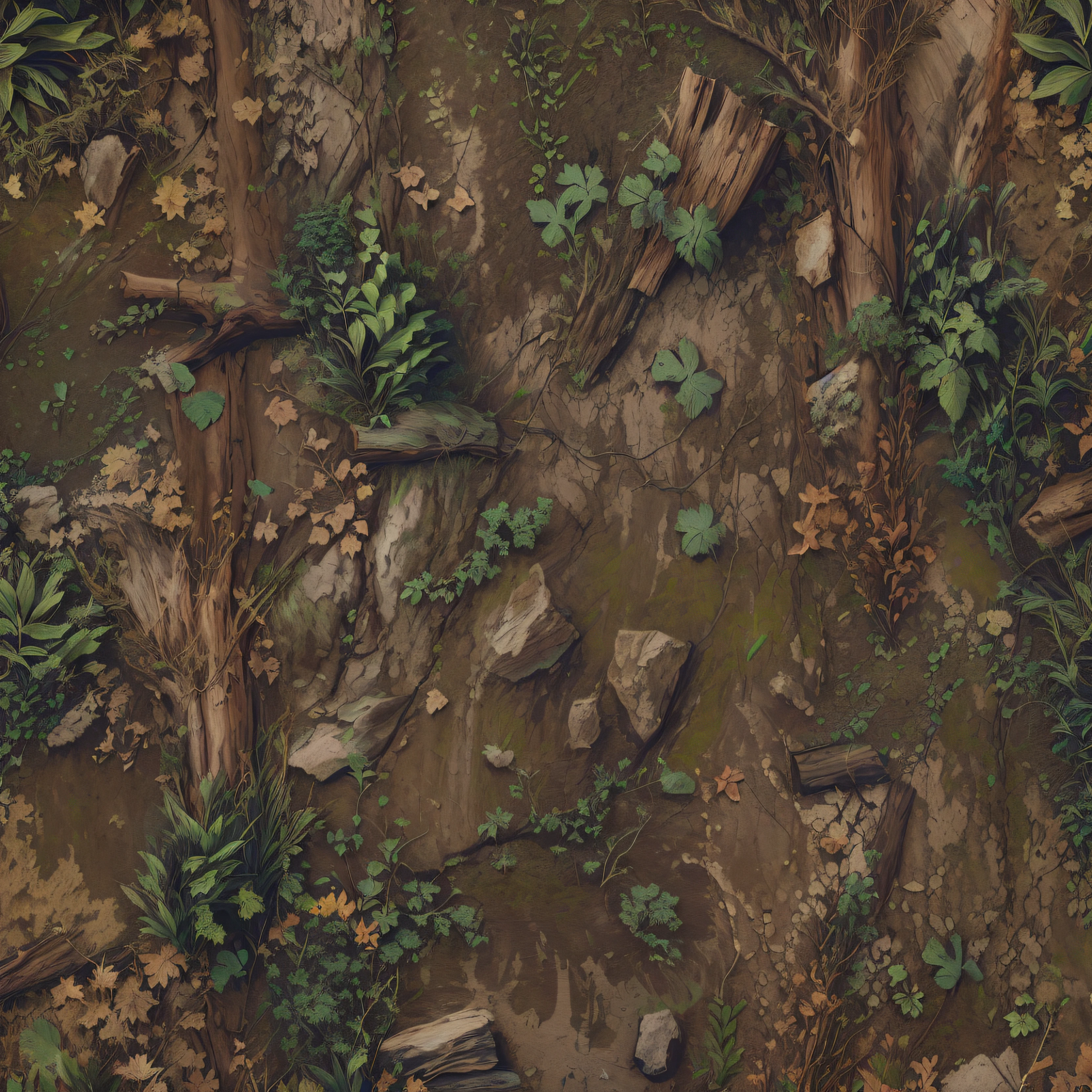 There are a number of leaves on the ground, gramas,textura da selva profunda, terreno muito detalhado, forest floor, Textura Megascans, sujeira realista, textura da sujeira, Looking at the forest floor, terreno detalhado, Textura fotorrealista, textura sem costura, gramas realista, HD textura detalhada, tileable texture, fundo do espinho. d&d