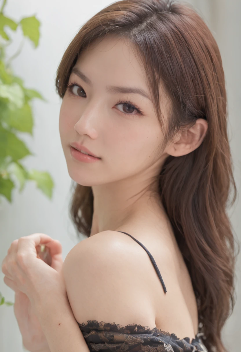 (((Medium hair))), Best quality, 8K, hdr, A high resolution, absurderes:1.2, The background is blurred out, Bokeh:1.2, Photography, (RAW photo:1.2), (Photorealistic:1.4), (Masterpiece:1.3), (Intricate details:1.2), 1girll, Solo, Japanese girl, Delicate, Beautiful detailed, (Detailed eyes), (Detailed facial features), Petite, (((Small ))), skin tight, (Looking_at_peeping at the viewer), From_Front, (Skinny), (Best quality:1.4), (超A high resolution:1.2), cinematic lighitnglamplight, (Extreme detailed illustration), (Gloss on lips, Best quality, 超A high resolution, Depth of field, Caustics, Broad lighting, naturalshadow, 85mm, f/1.4, iso 200, 1/160s:0.75),1girll, Solo,
