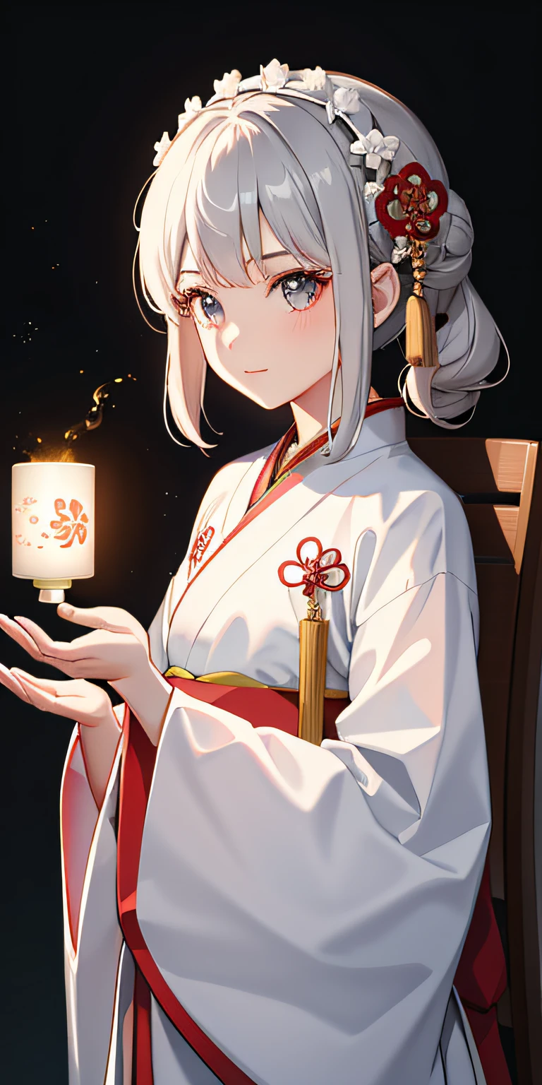 1girl, (hanfu), glowing, sidelighting, wallpaper,