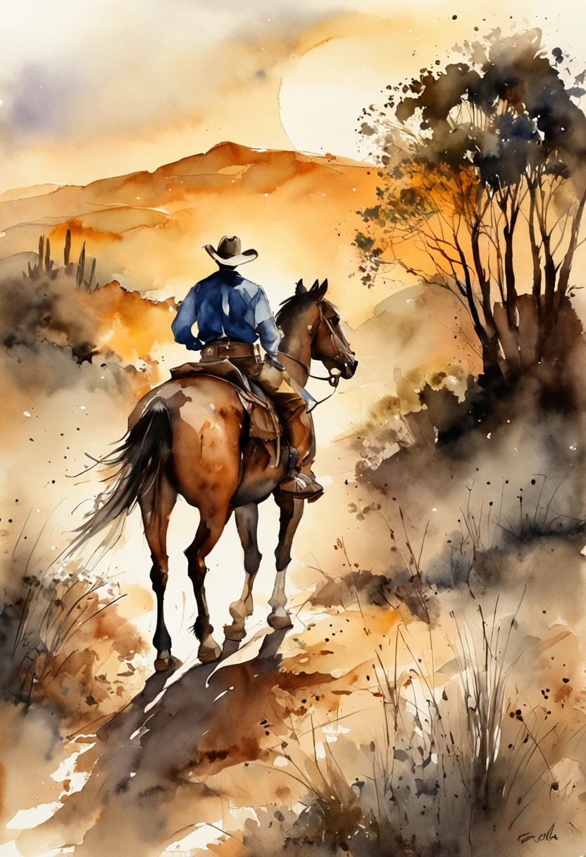 There is a man on a horse in front of a full moon, Andar a cavalo na lua, vaqueiro, Cowboy na Faixa, Back photo of a cowboy, No Velho Oeste, O Cowboy no Estranho Oeste, Velho Oeste, Lone guard, sonho de vaqueiro, quadrinhos ocidentais inspirados, lonely rider, Directed by: Cindy Wright, space western, Fotografia Moonwalker