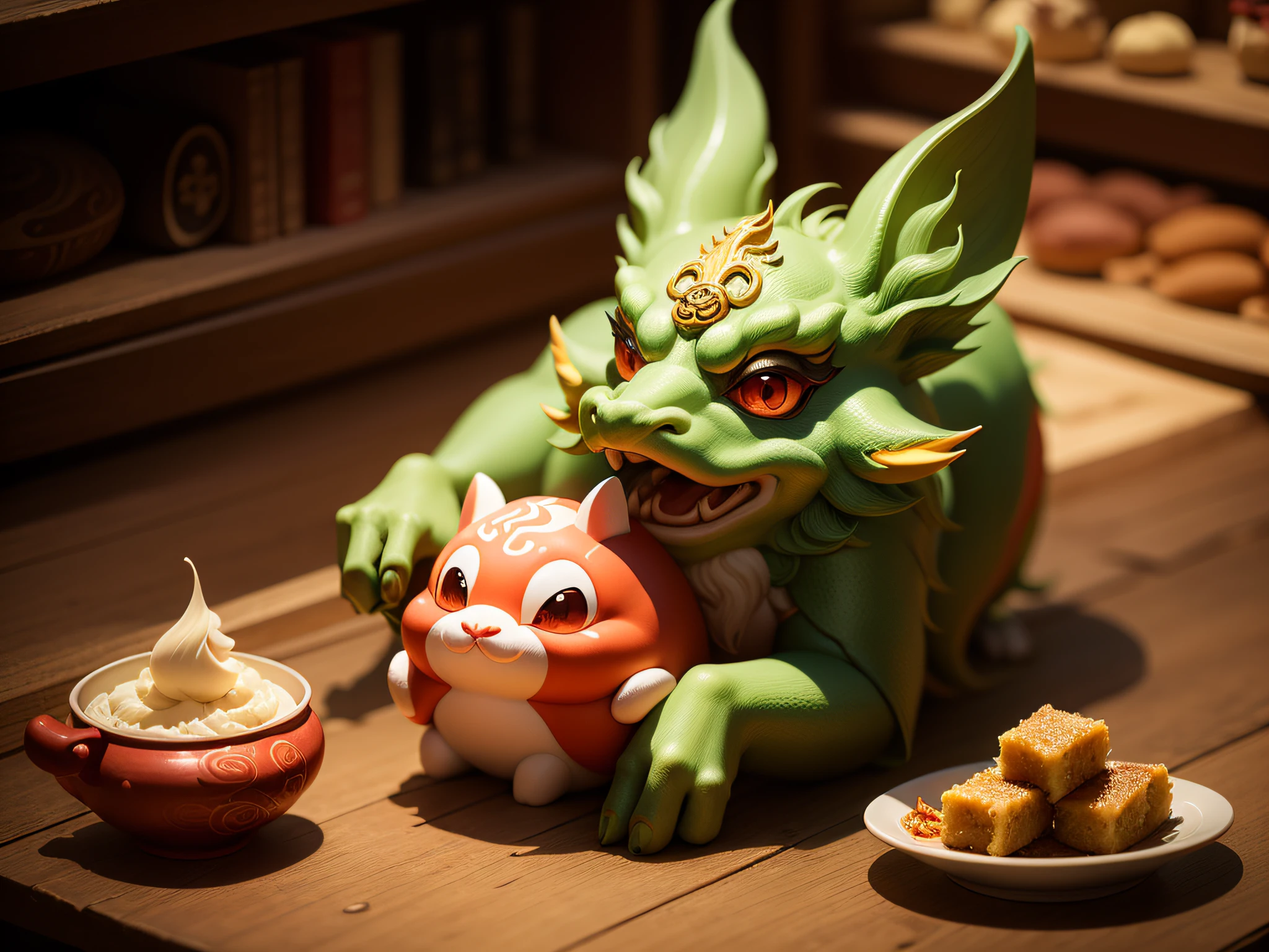 Chinese mythical creatures,gourmand