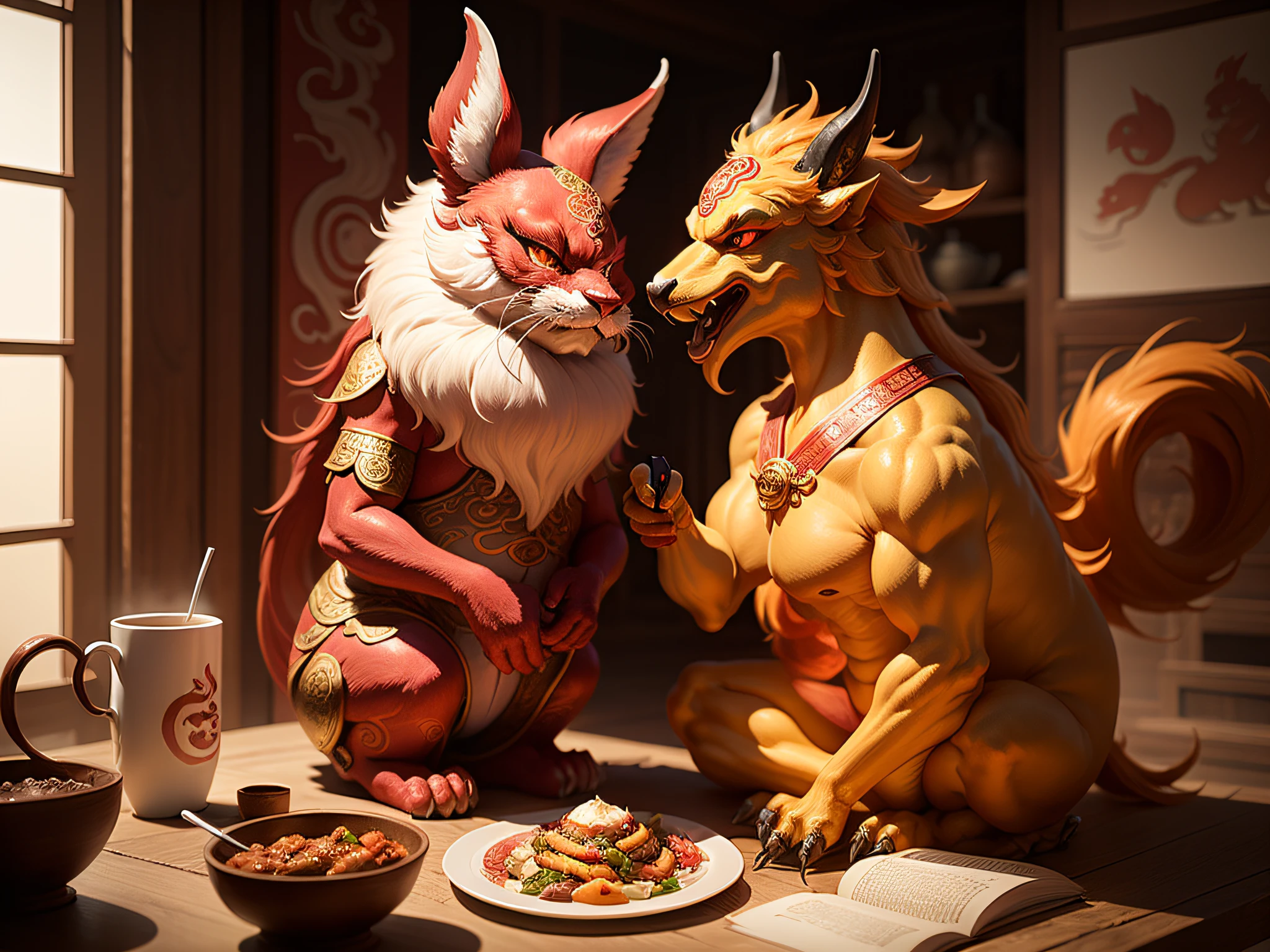 Chinese mythical creatures,gourmand